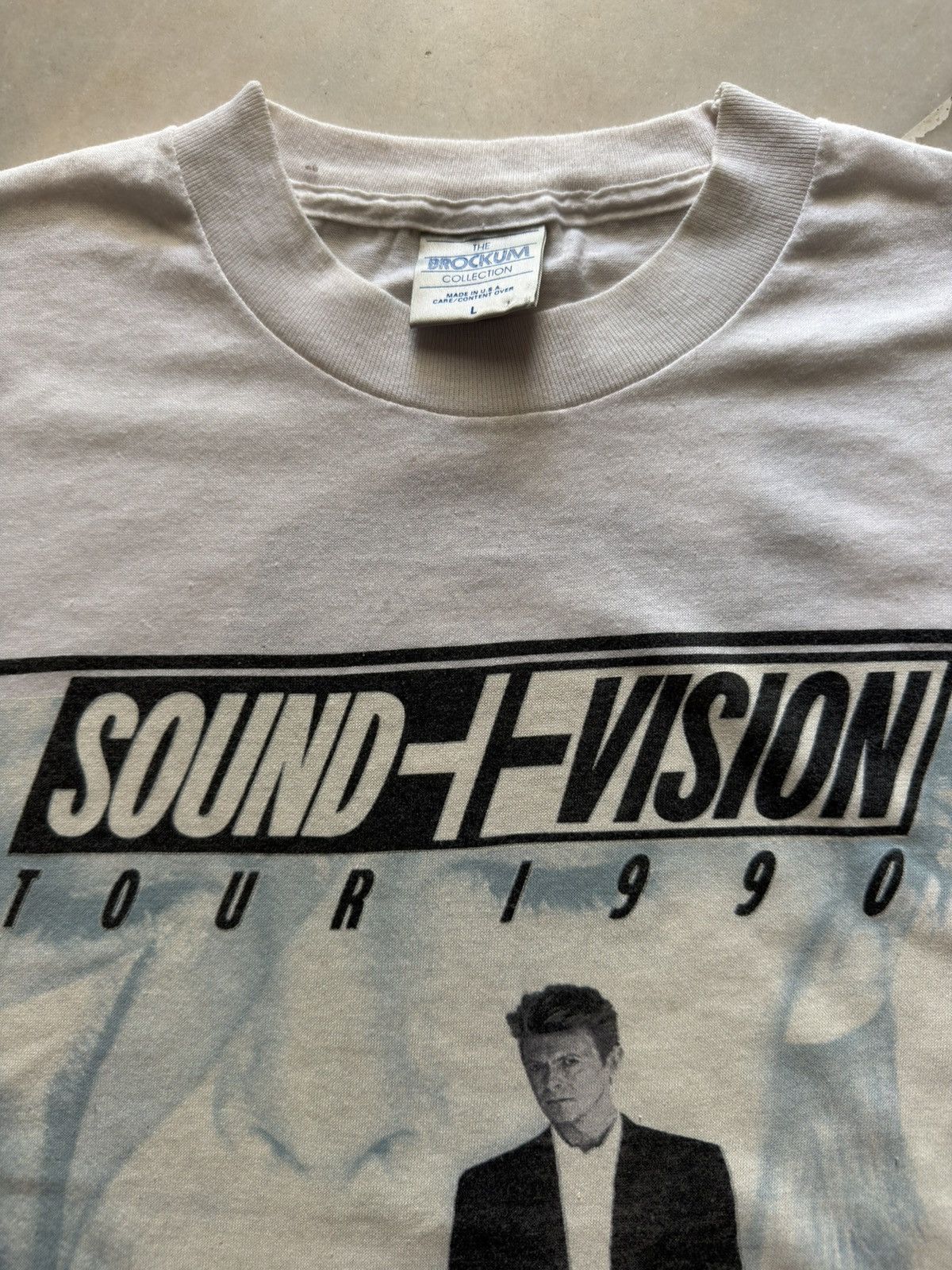 Band Tees VINTAGE ©️1990 DAVID BOWIE SOUND VISION TOUR TEE , SHIRT Size US L / EU 52-54 / 3 - 3 Thumbnail
