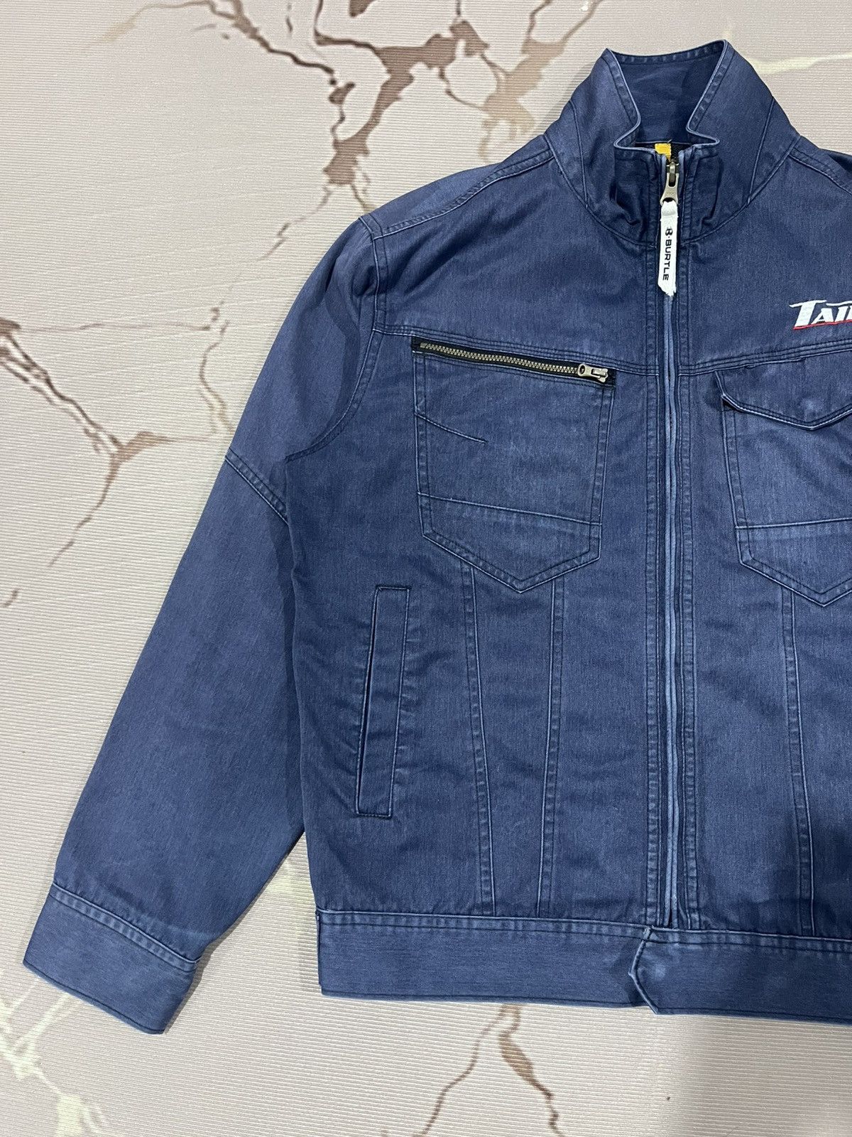 Japanese Brand Burtle Workwear Utility Zip Jacket Navy Japan Size US M / EU 48-50 / 2 - 3 Thumbnail