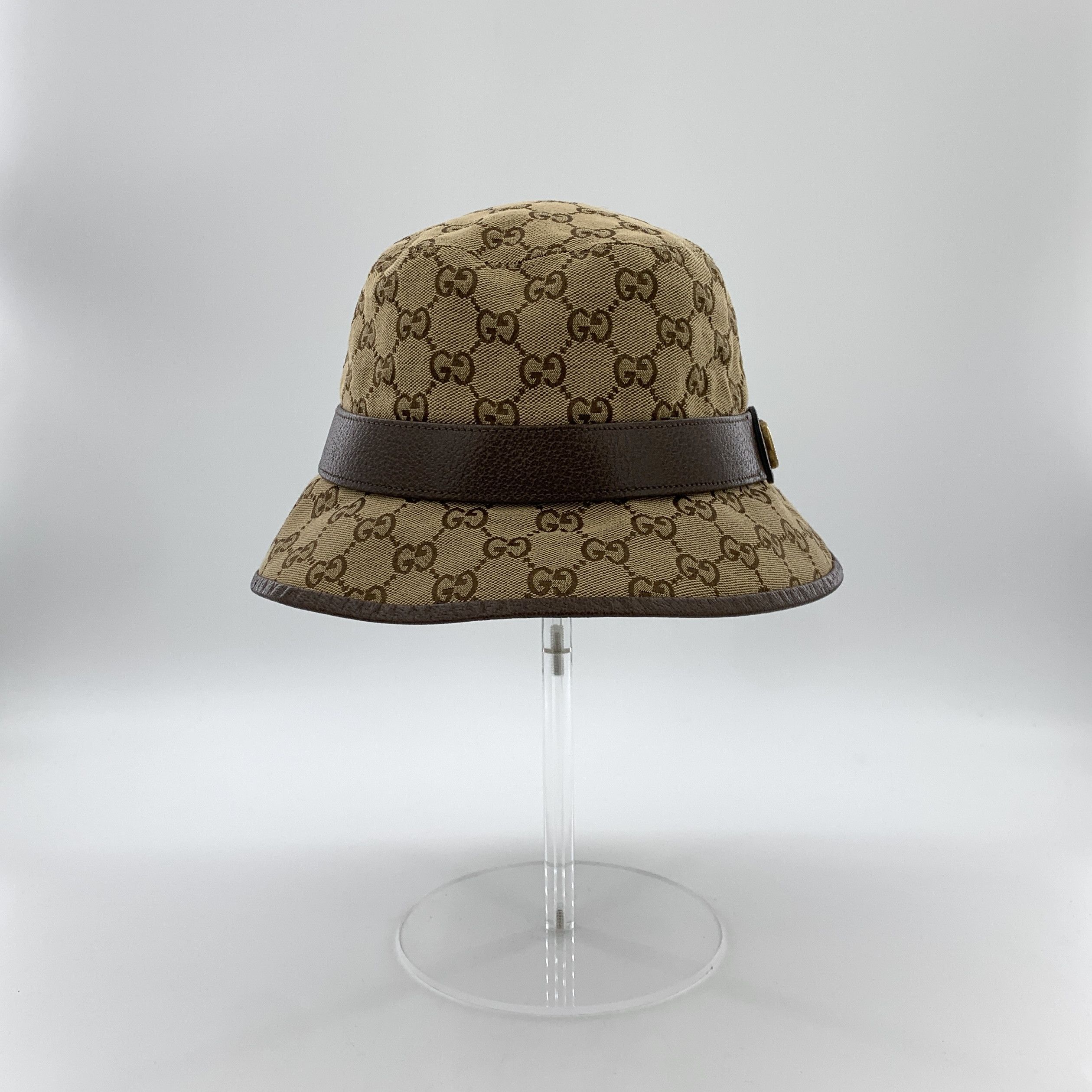 Gucci Gucci Monogram Bucket Hat Brown (58 cm) Size ONE SIZE - 3 Thumbnail