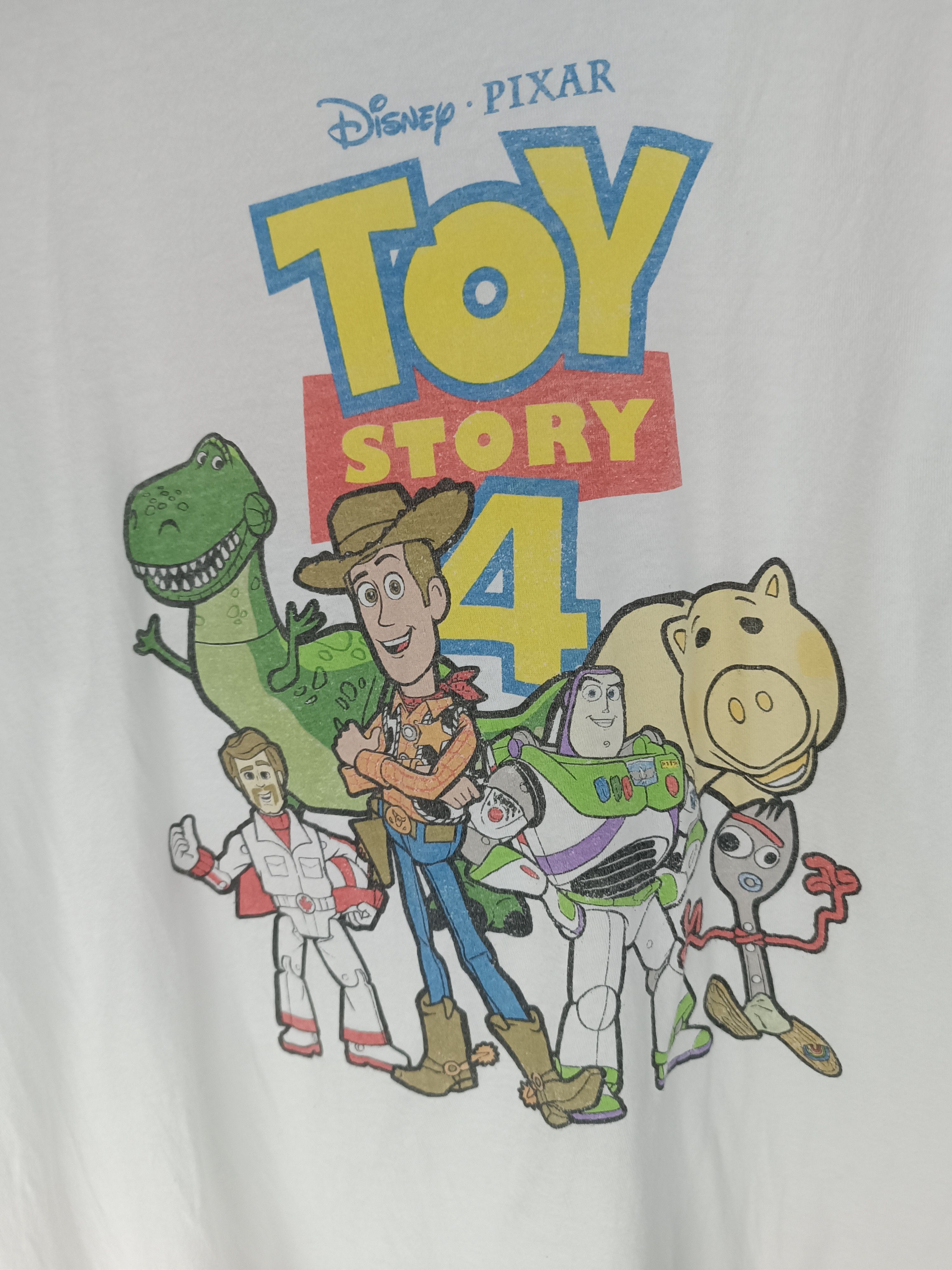 Disney TOY STORY 4 CARTOON ANIMATION WOODY BUZZ FUNNY TEE Size US M / EU 48-50 / 2 - 10 Thumbnail