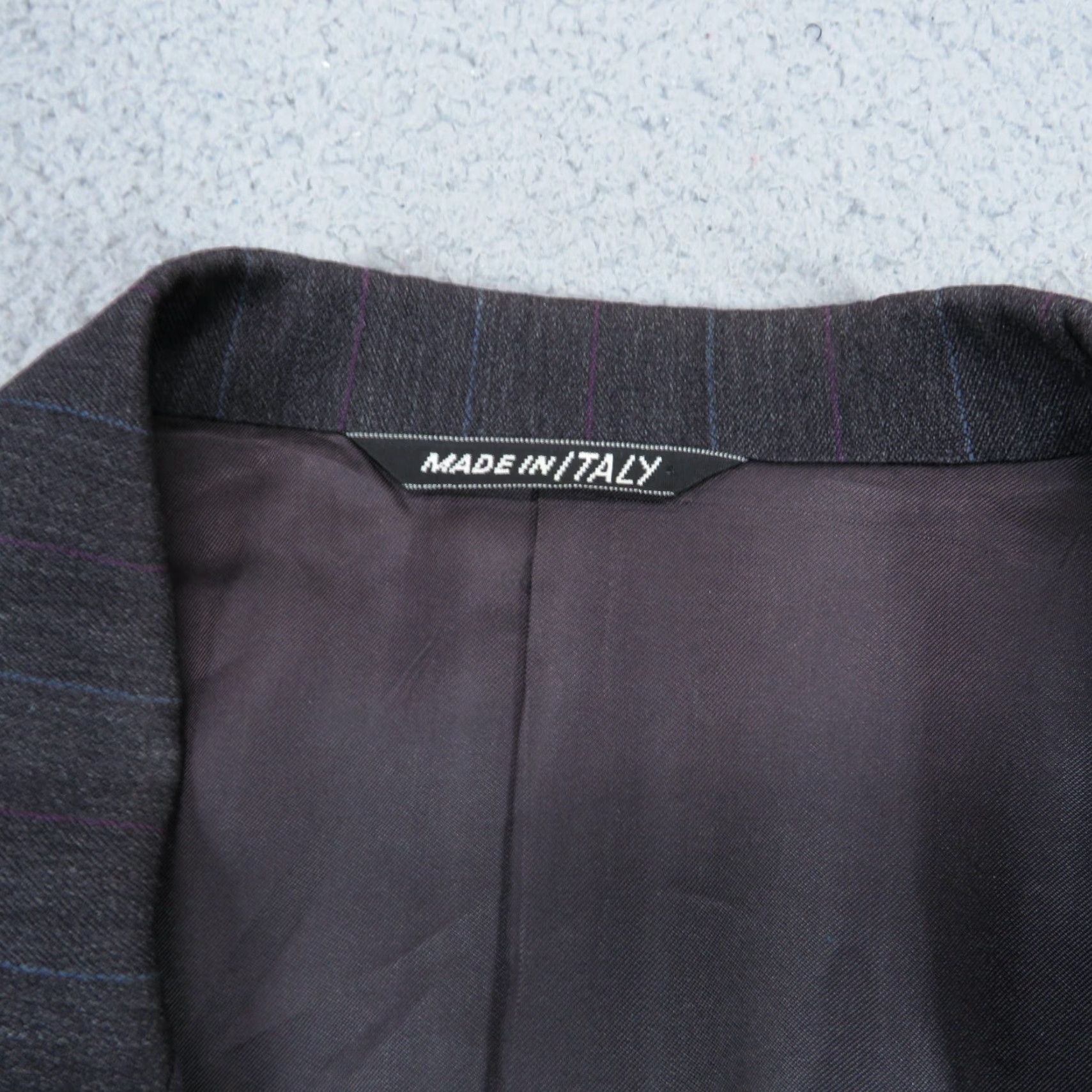 Canali VINTAGE Canali Milano Jacket 44R Charcoal Double-Breasted Wool Pinstripe Blazer Coat Men Size 44R - 4 Thumbnail