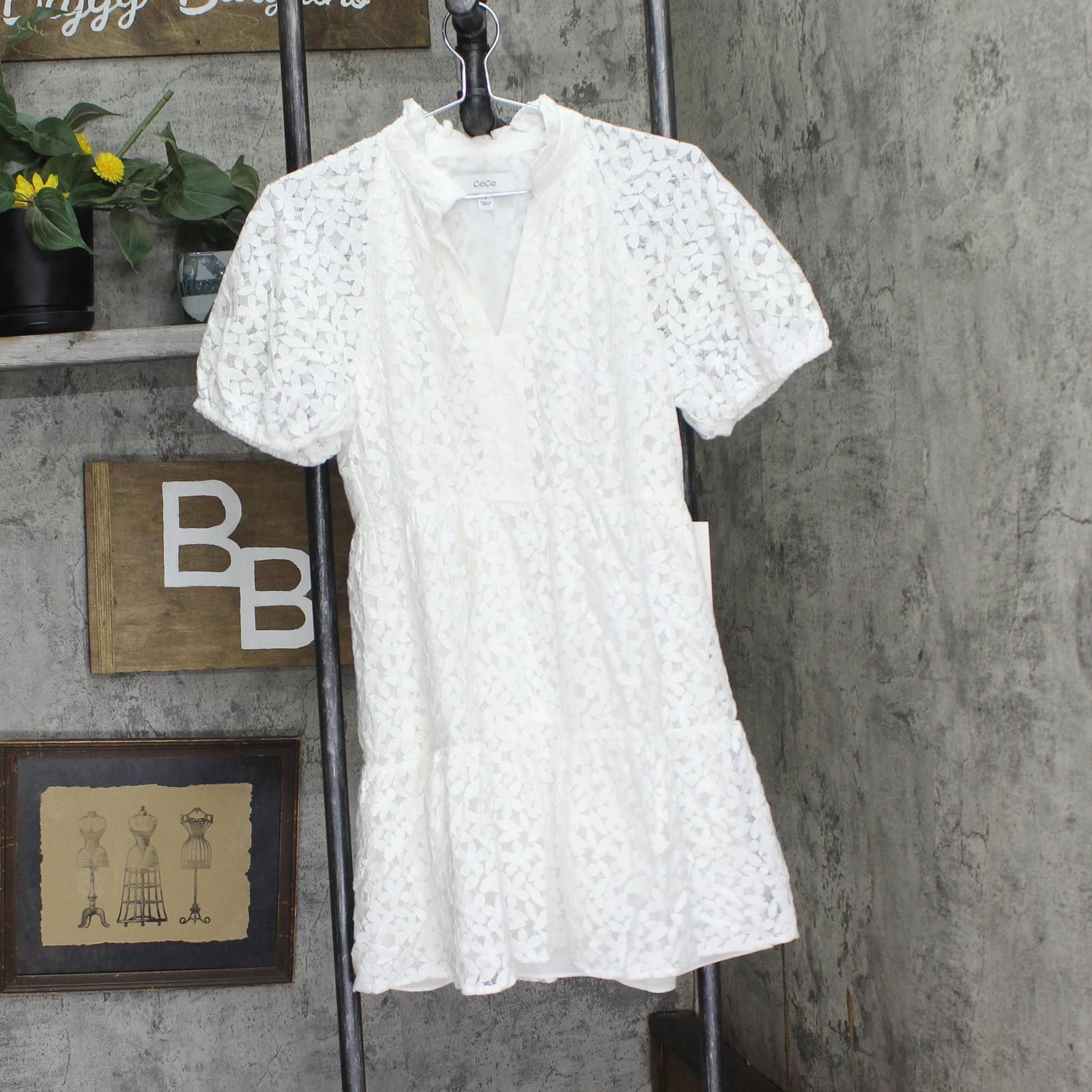 Opening Ceremony Cece Babydoll Tiered Dress 7023936 New Ivory Off White S Size S / US 4 / IT 40 - 1 Thumbnail