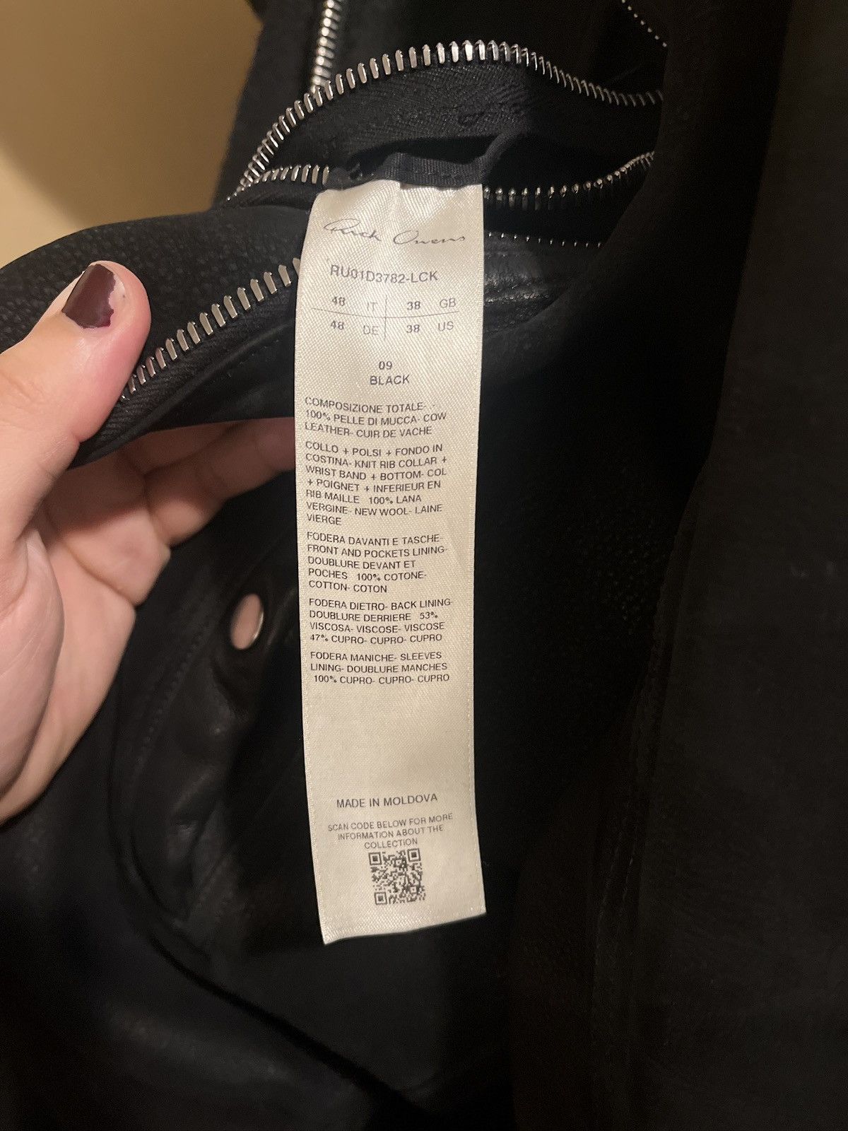 Rick Owens Rick Owens leather bomber Size US M / EU 48-50 / 2 - 9 Thumbnail