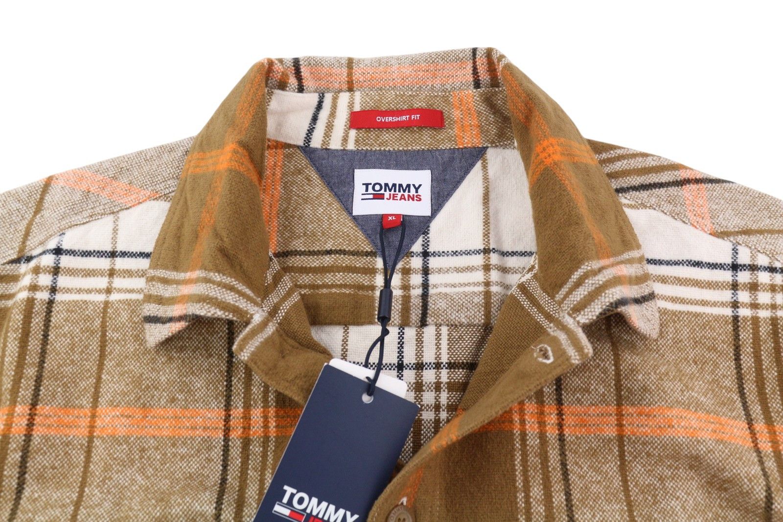Tommy Hilfiger BRUSHED CHECK XL Overshirt Flannel Thick Shirt 85017 Size US XL / EU 56 / 4 - 6 Thumbnail