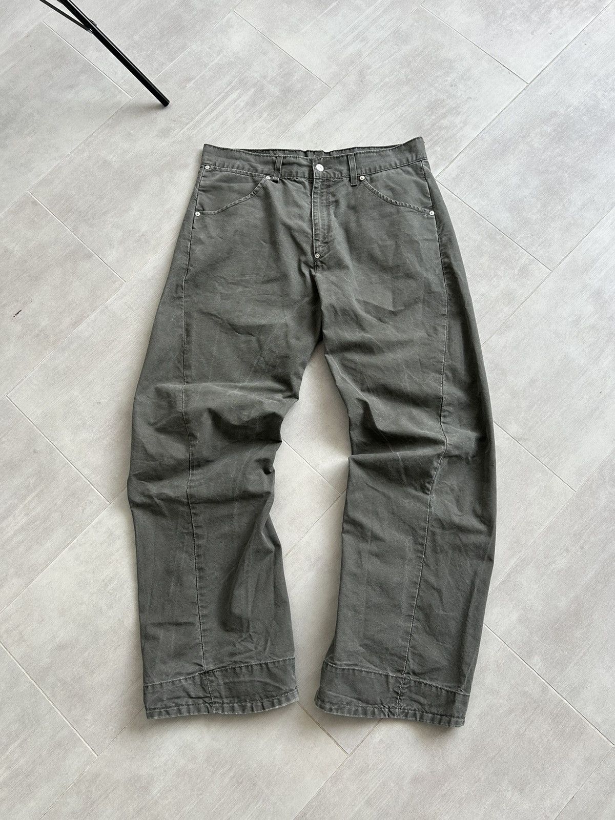 Levi's Levi’s Engineered Jeans Gray Wide Leg Zip Hem Pants W34 L34 Size US 34 / EU 50 - 14 Thumbnail