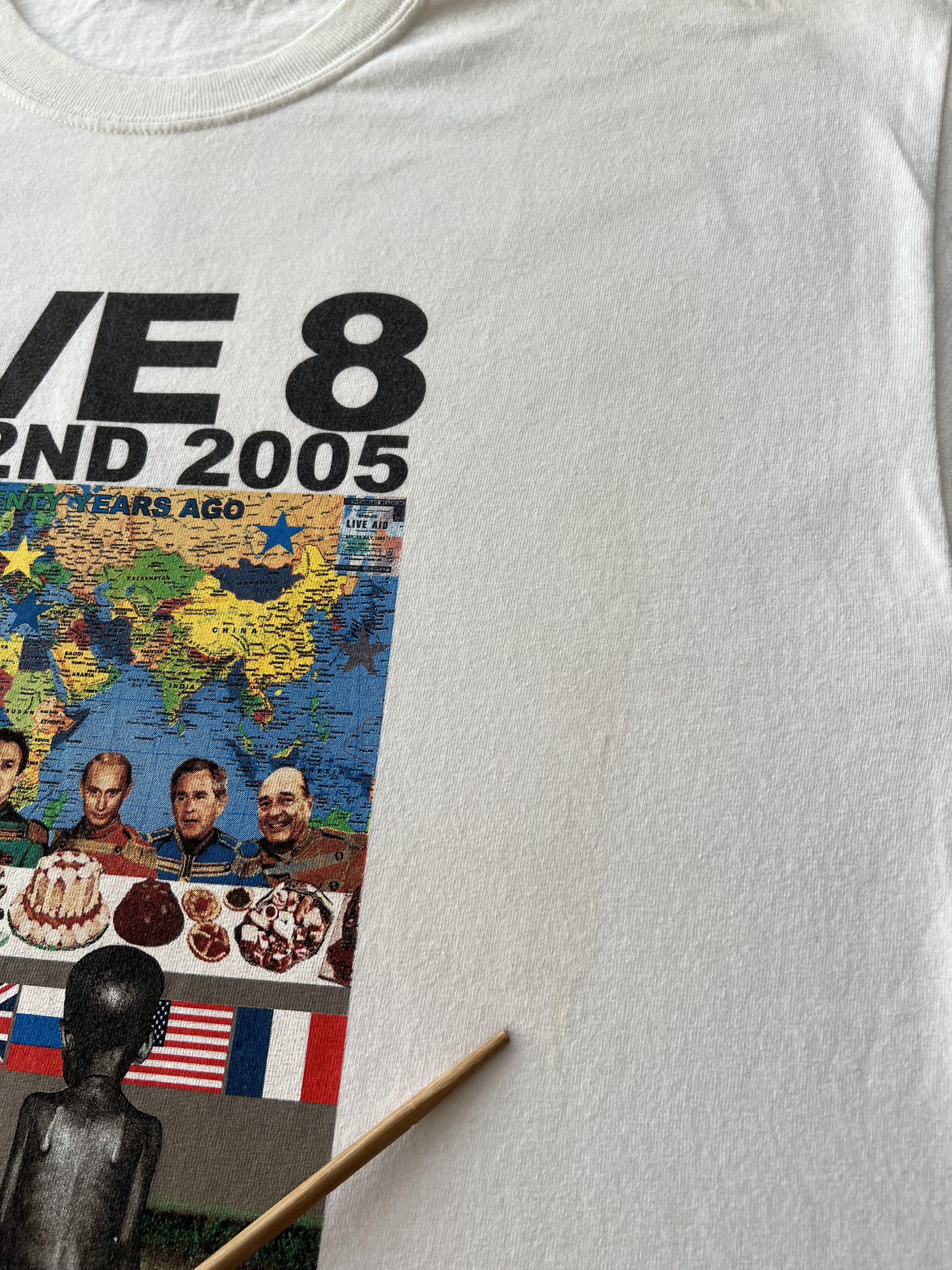 Band Tees Vintage 2005 Live 8 Festival The Long Walk To Justice Tshirt Size US XL / EU 56 / 4 - 8 Thumbnail