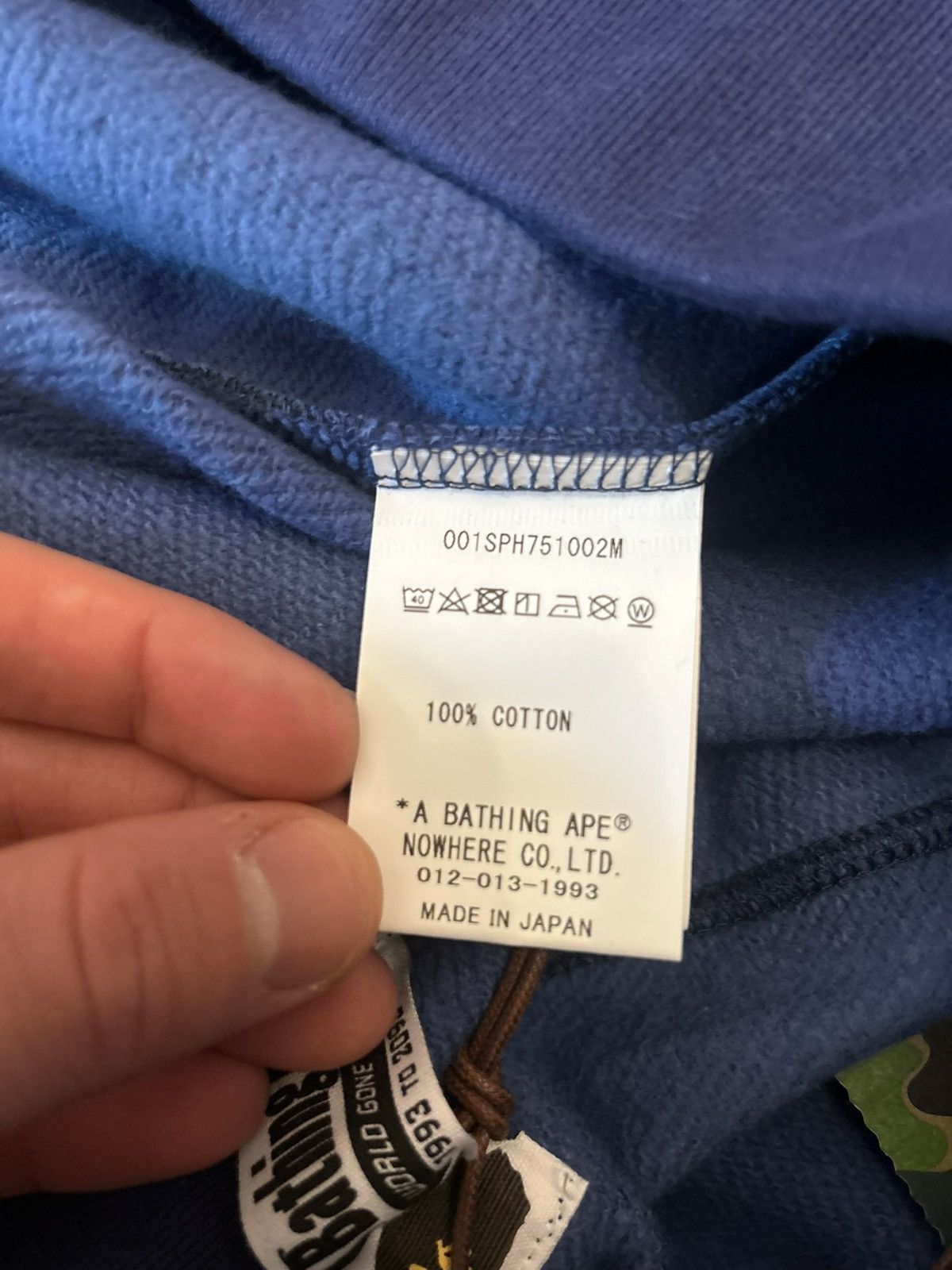 Bape NEW Bape Navy Camo Sweat Shorts Size US 28 / EU 44 - 9 Thumbnail