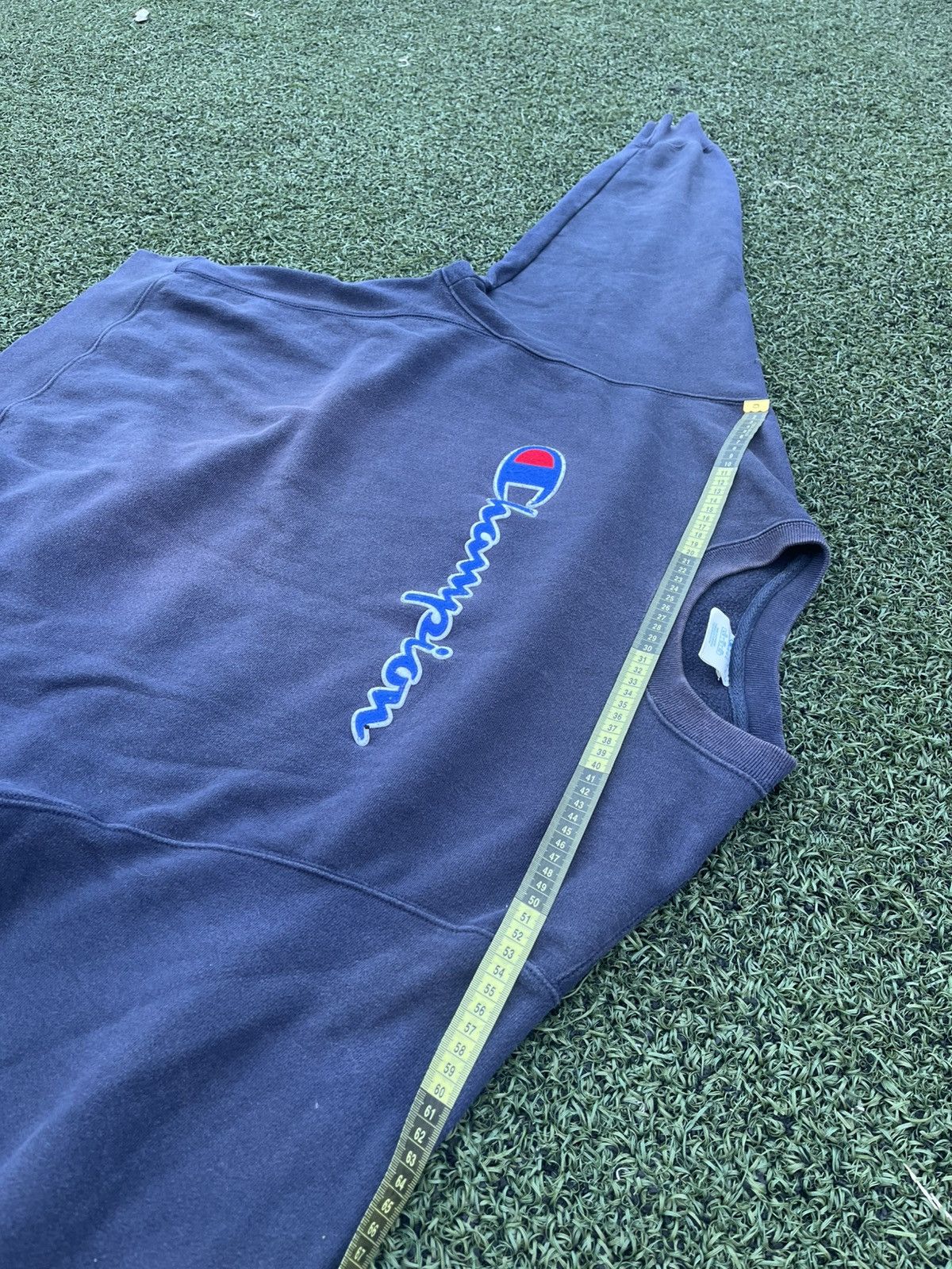 Champion Champion Reverse Weave Big Logo Crewneck Navy XL Size US XL / EU 56 / 4 - 7 Thumbnail