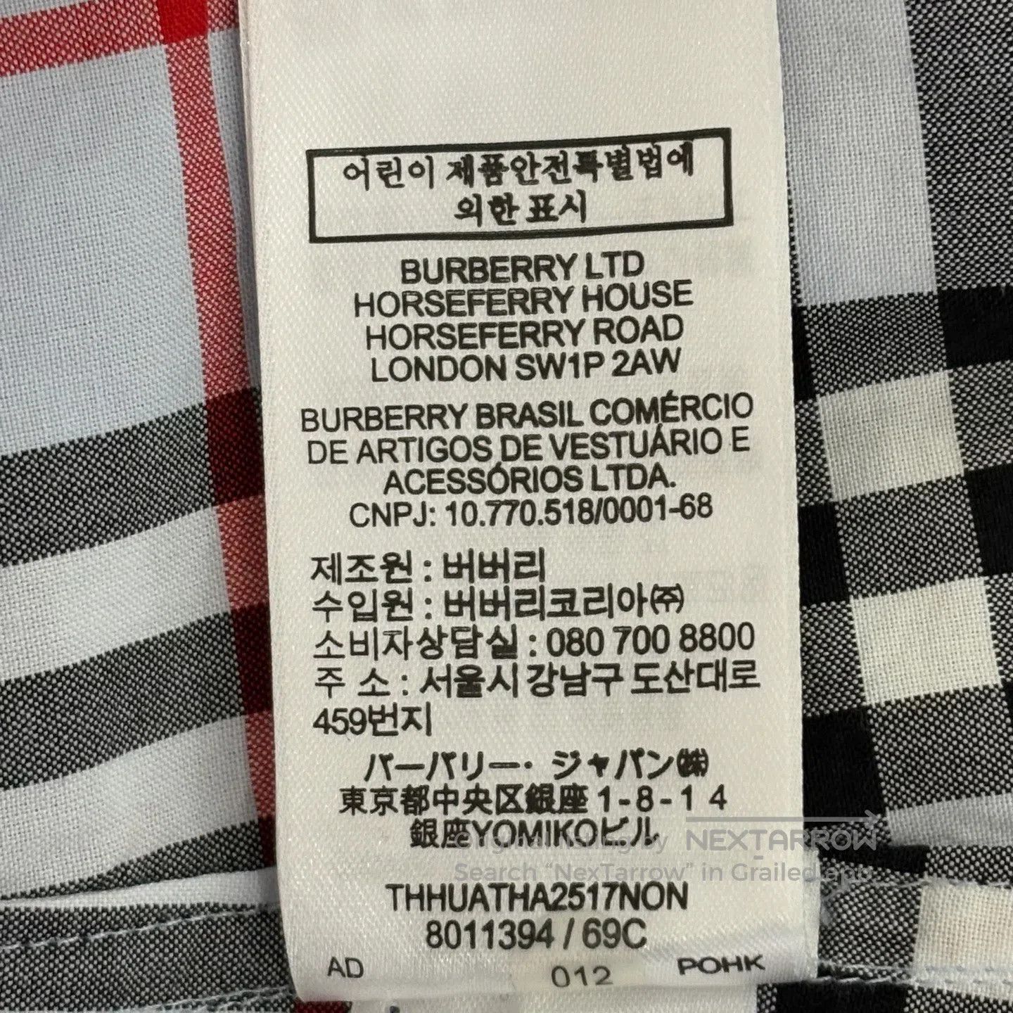 Burberry Burberry size38 Blue and white checkered single-breasted lo Size S / US 4 / IT 40 - 5 Thumbnail