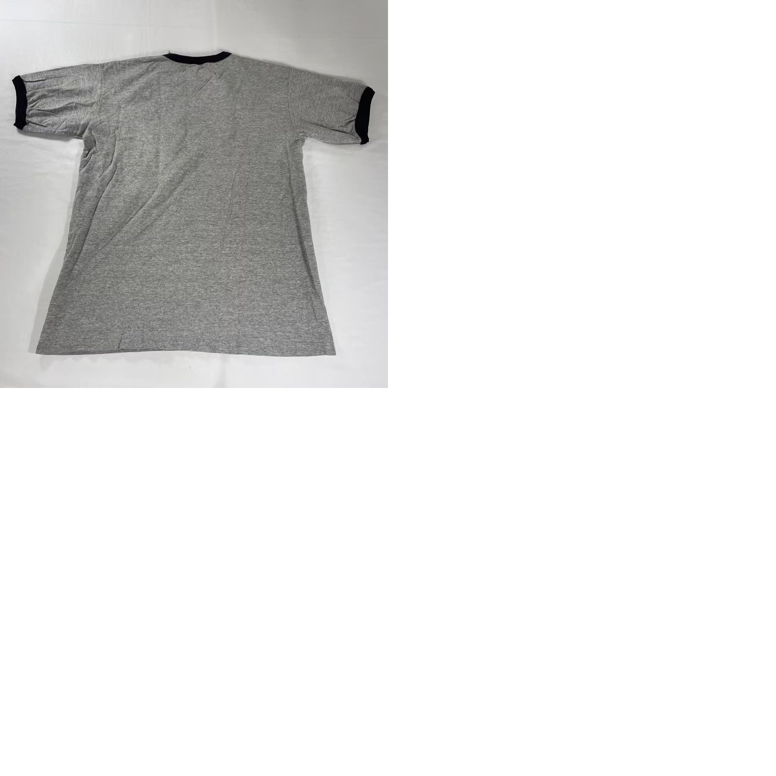Adidas VINTAGE adidas M Ringer T-Shirt Gray Black Logo MADE IN USA 90s Size US M / EU 48-50 / 2 - 10 Thumbnail