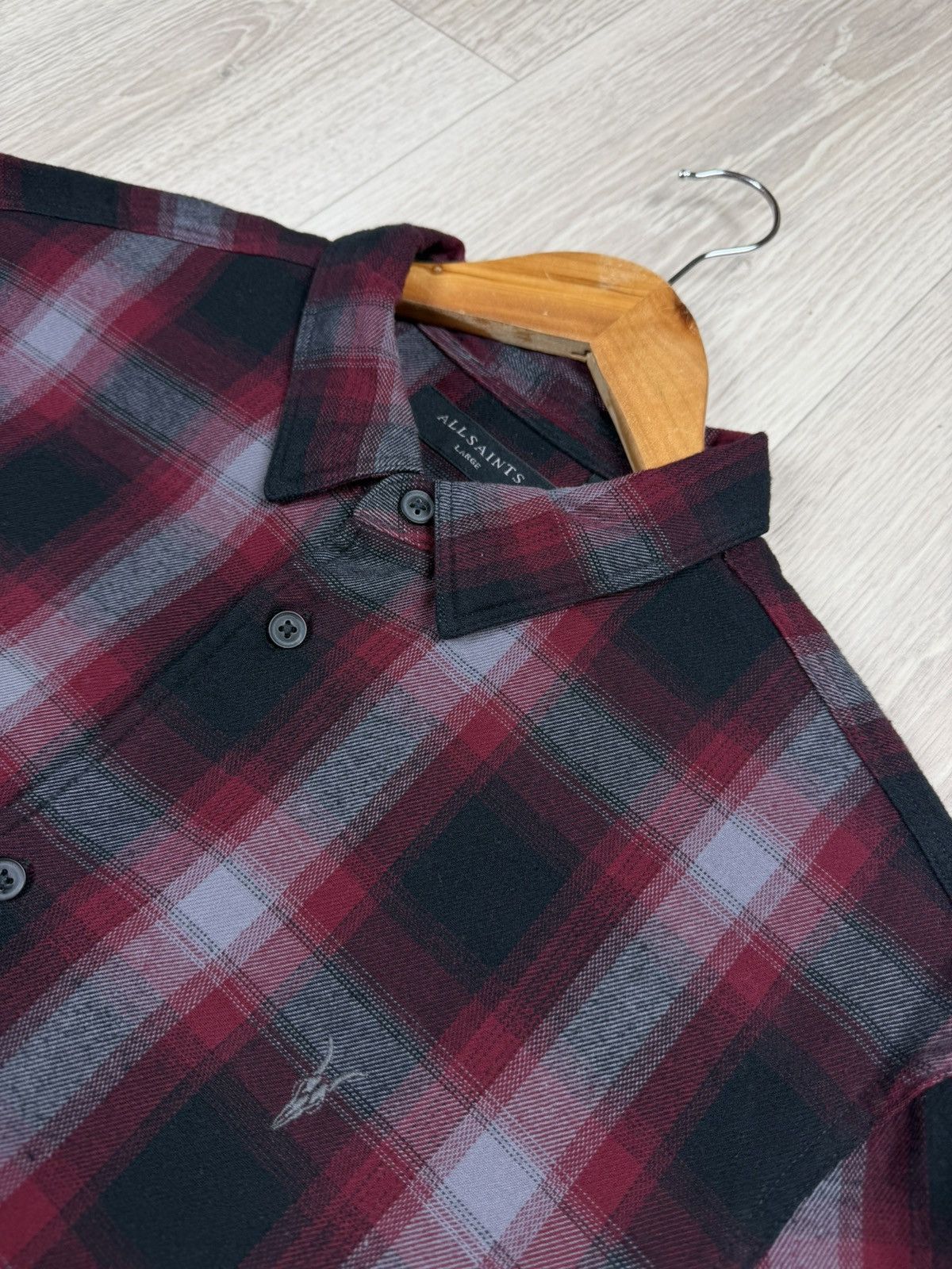 Allsaints Allsaints Dieffen LS Shirt Light Flannel Checkered Size L Size US L / EU 52-54 / 3 - 4 Thumbnail