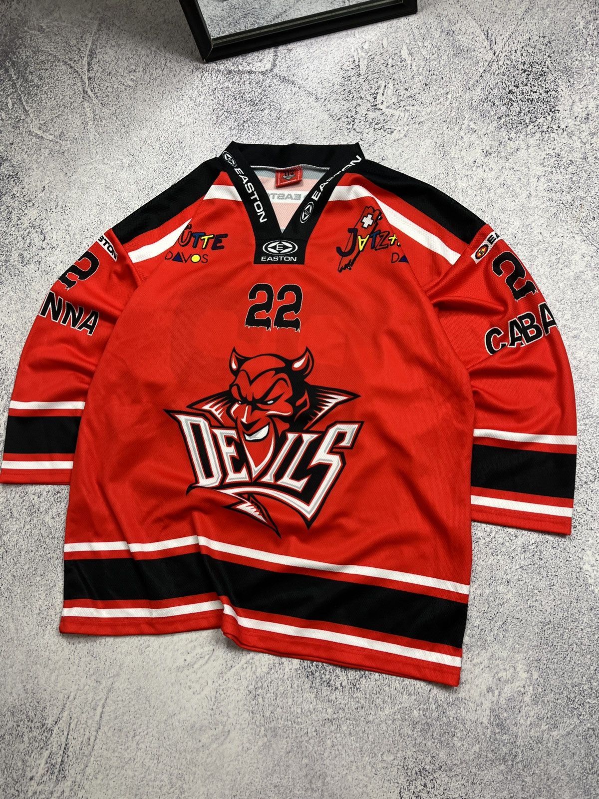 Sports Specialties × Vintage Vintage Cardiff Devils Ice Hockey Jersey G.Meier #22 Rare Size US XL / EU 56 / 4 - 2 Thumbnail