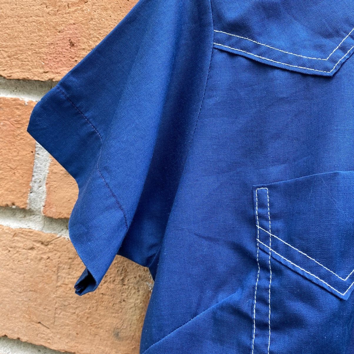 Vintage Hilton Blue Western Bowling Shirt Size S / US 4 / IT 40 - 21 Thumbnail