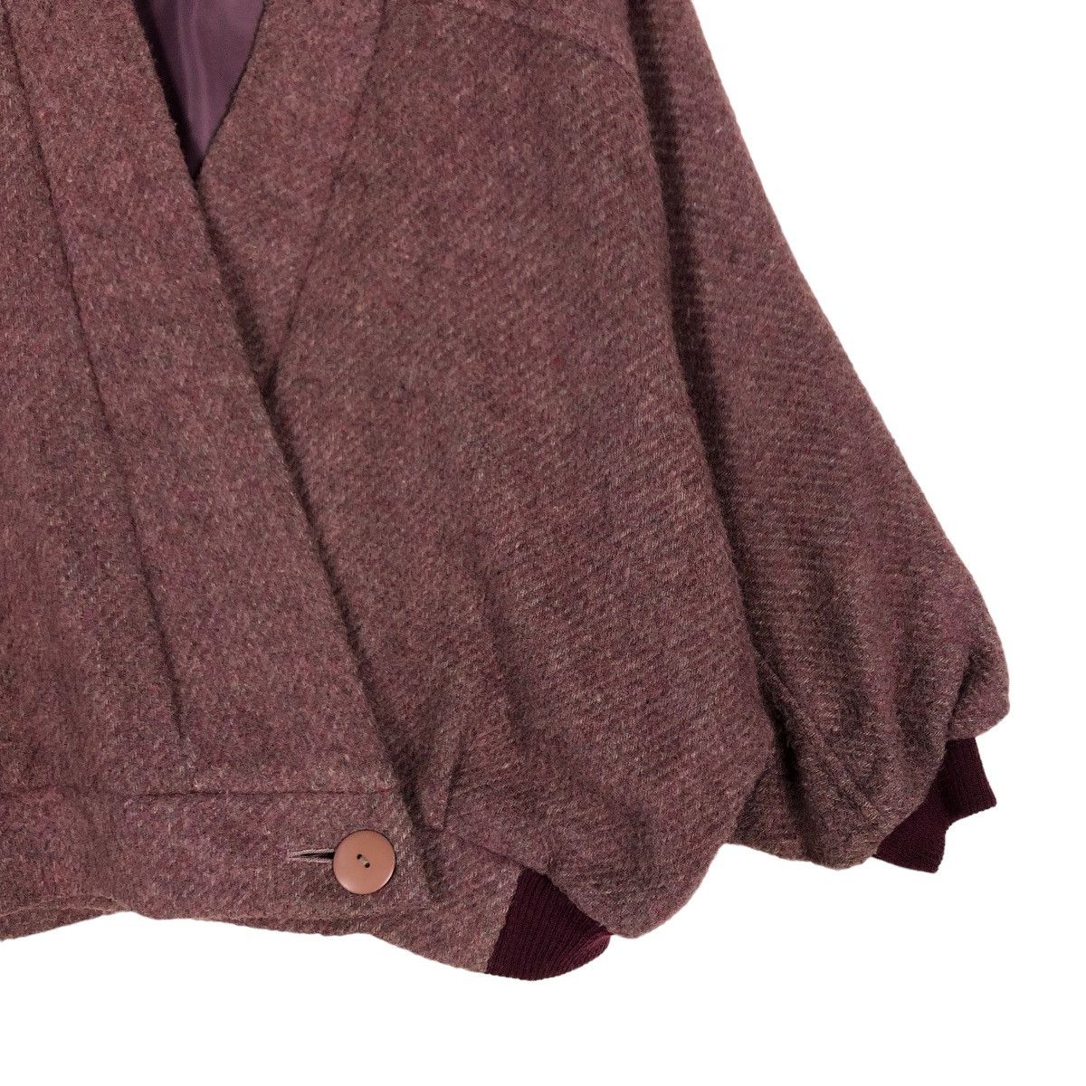 Japanese Brand VINTAGE WOOL BOMBER JACKET DOUBLE BREAST ISSEY MIYAKE JAPAN Size US M / EU 48-50 / 2 - 11 Thumbnail
