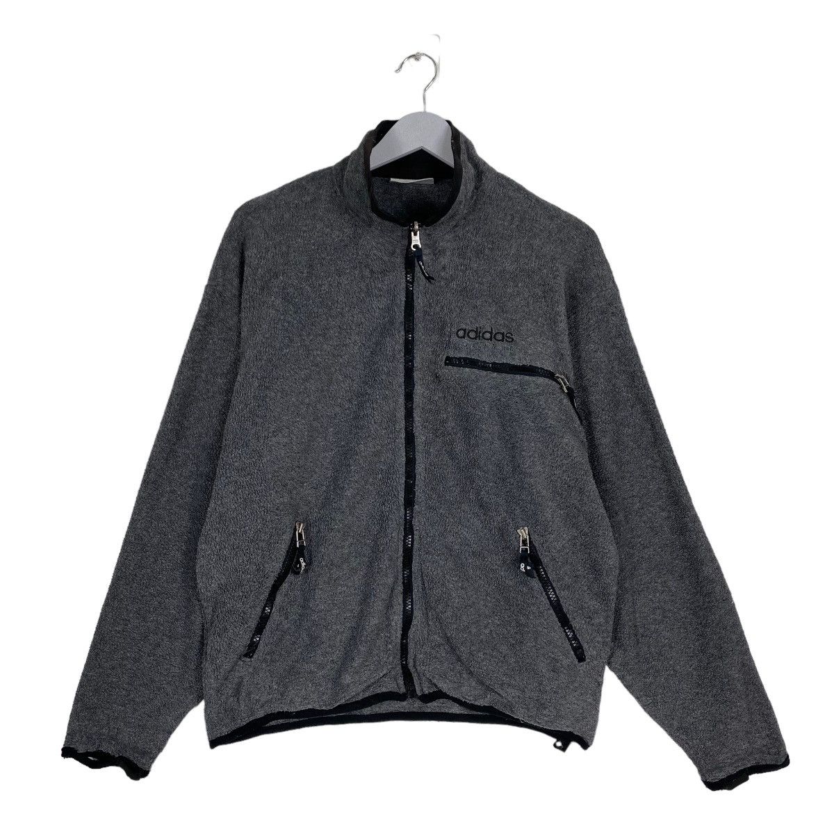 Adidas Vintage 90s Adidas Adventure Small Logo Zipper Fleece Size US M / EU 48-50 / 2 - 1 Thumbnail