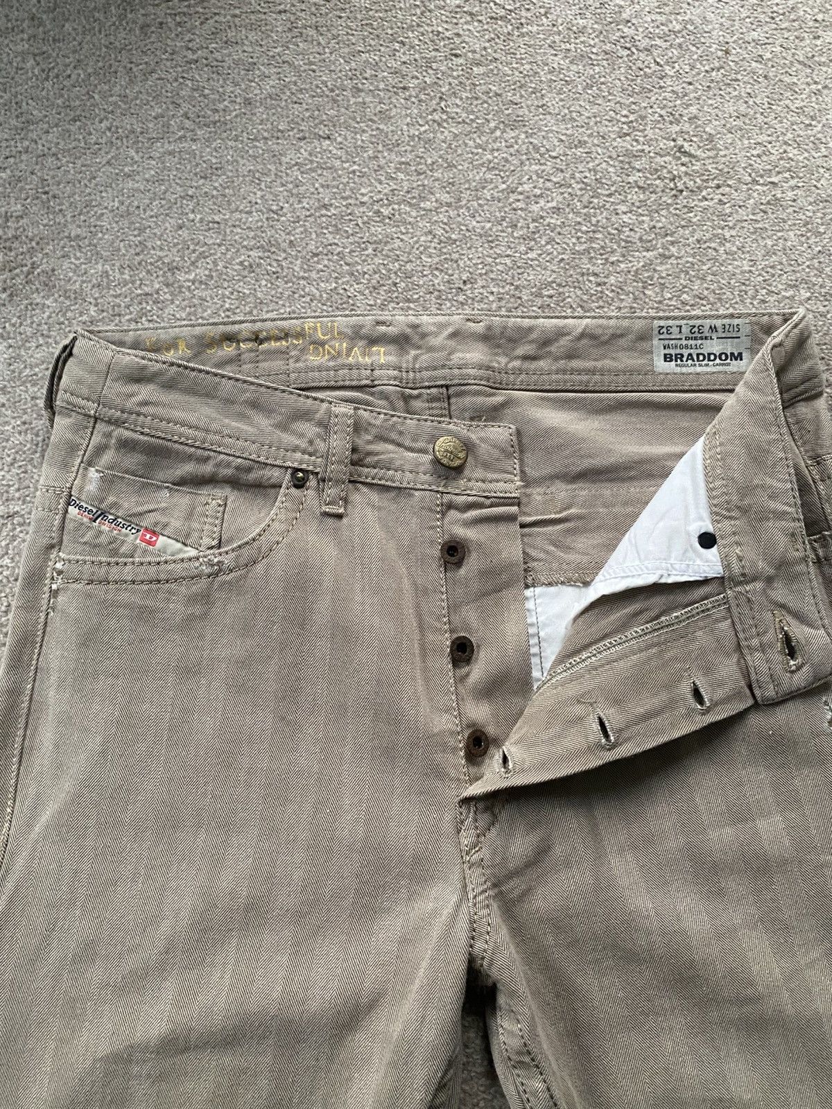 Diesel Diesel Archive Cow Leather Trousers – Straight Leg – 32W 32L Size US 32 / EU 48 - 2 Thumbnail