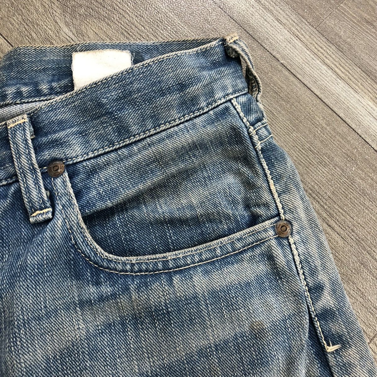Sugar Cane 🇯🇵90s Vintage Sugar Cane Selvedge Faded Jeans Japanese Brand Size US 30 / EU 46 - 12 Thumbnail