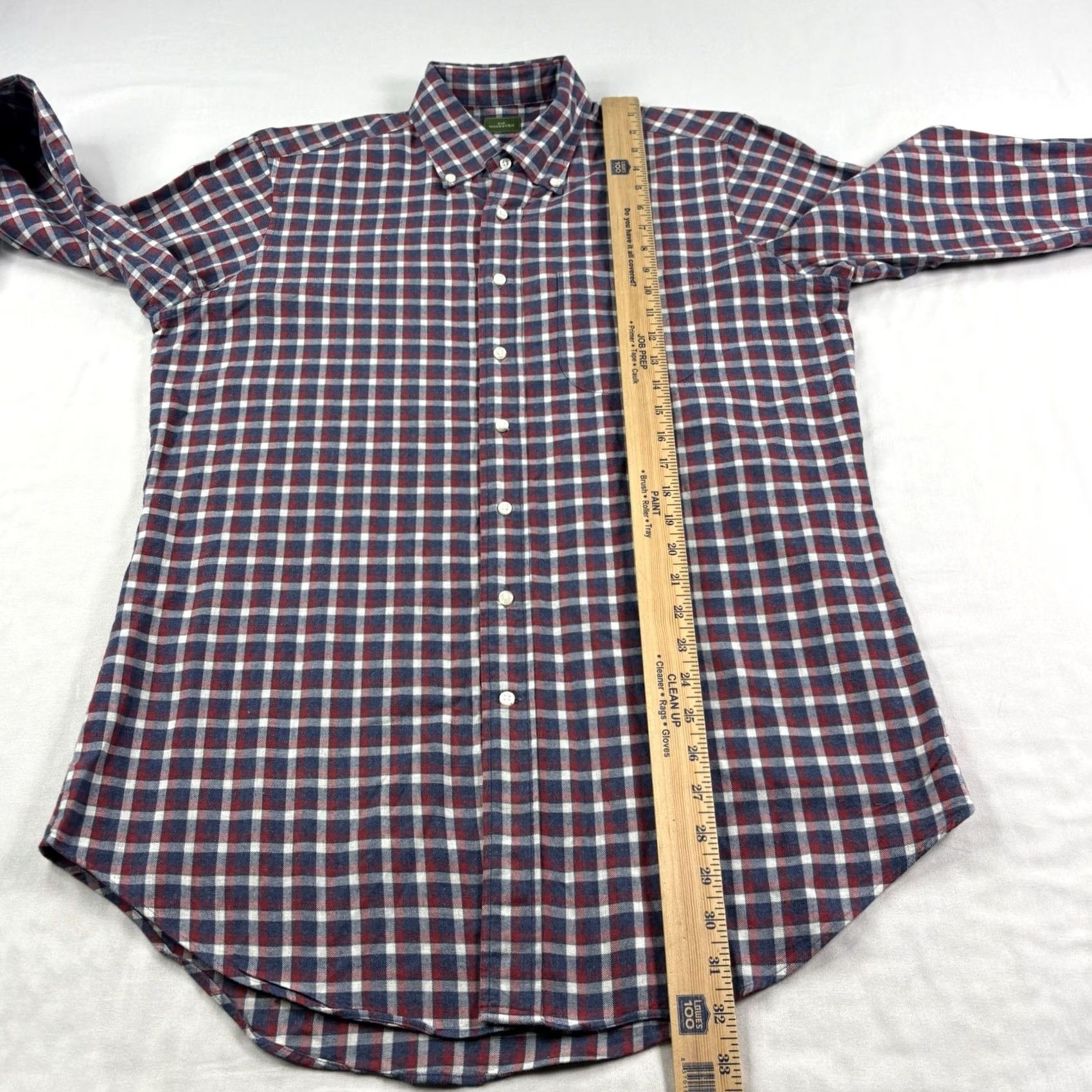 Sid Mashburn Sid Mashburn Flannel Shirt Mens M Blue Red Plaid Button-Up Casual Preppy Size US M / EU 48-50 / 2 - 6 Thumbnail