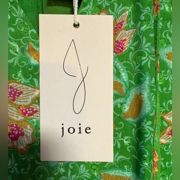 Joie Joie Green Floral Long Sleeve Blouse Women’s Size M Size M / US 6-8 / IT 42-44 - 4 Thumbnail