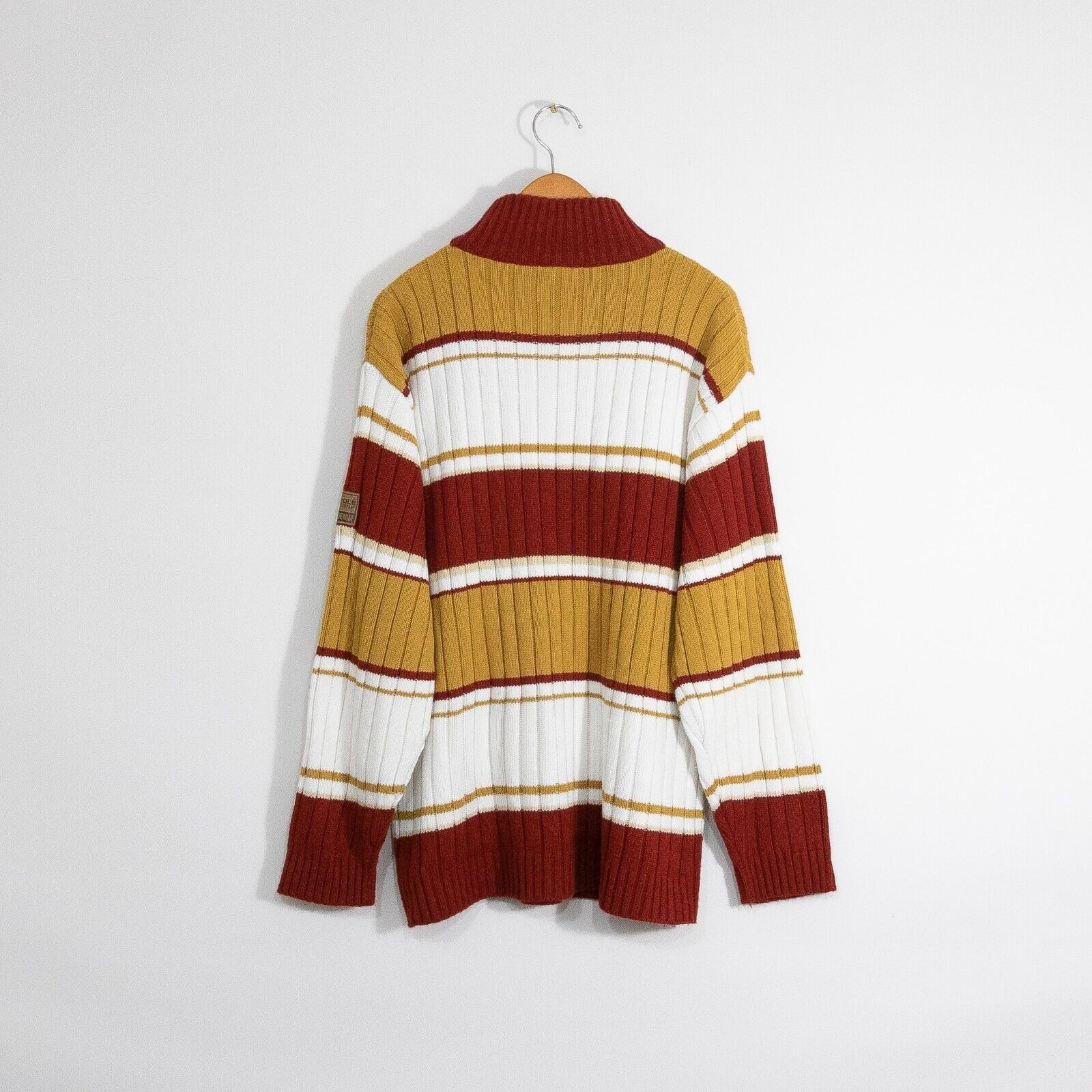 Southpole × Vintage Vintage Southpole Acrylic Striped Sweater Large - Mock Neck Size US L / EU 52-54 / 3 - 5 Thumbnail