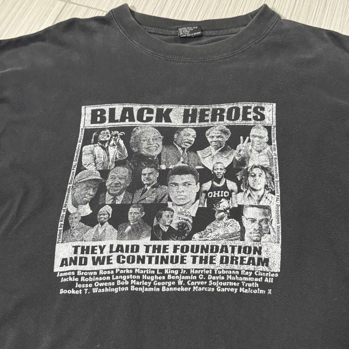 Vintage Vintage Black Heroes The Laid The Foundation Shirt Size XXL Size US XXL / EU 58 / 5 - 2 Thumbnail
