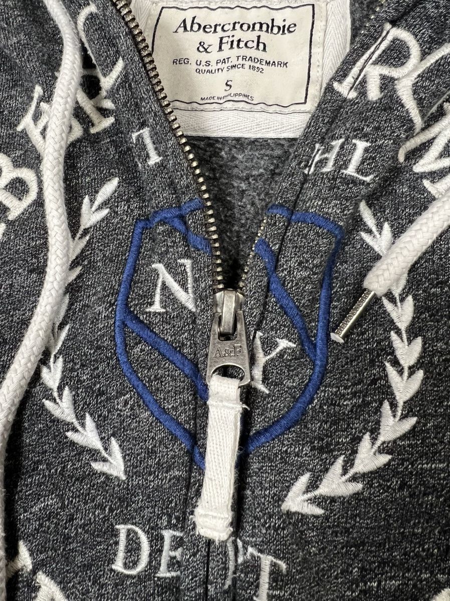 Abercrombie & Fitch Vintage Abercrombie Fitch Zip Hoodie Size S / US 4 / IT 40 - 4 Thumbnail