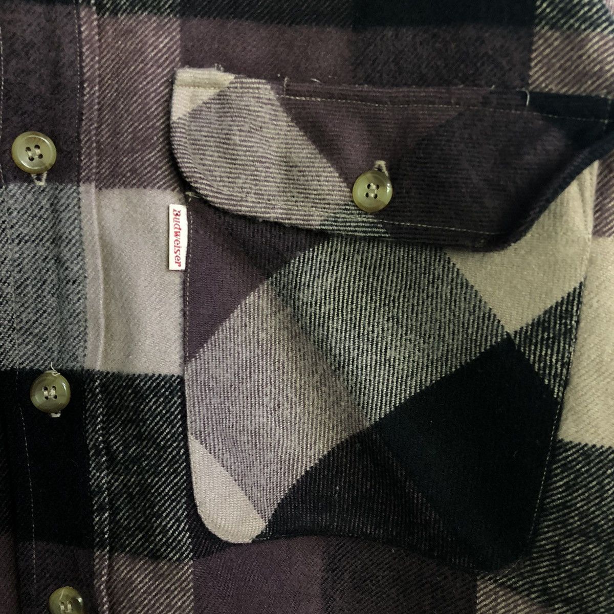 Budweiser × Vintage Vintage Budweiser switch collar check wool jacket Size US M / EU 48-50 / 2 - 6 Thumbnail