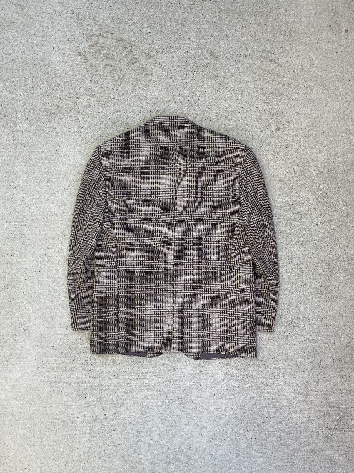 Eddie Bauer × Vintage Eddie Bauer Houndstooth Plaid Tweed Sport Coat Size 44R - 9 Thumbnail