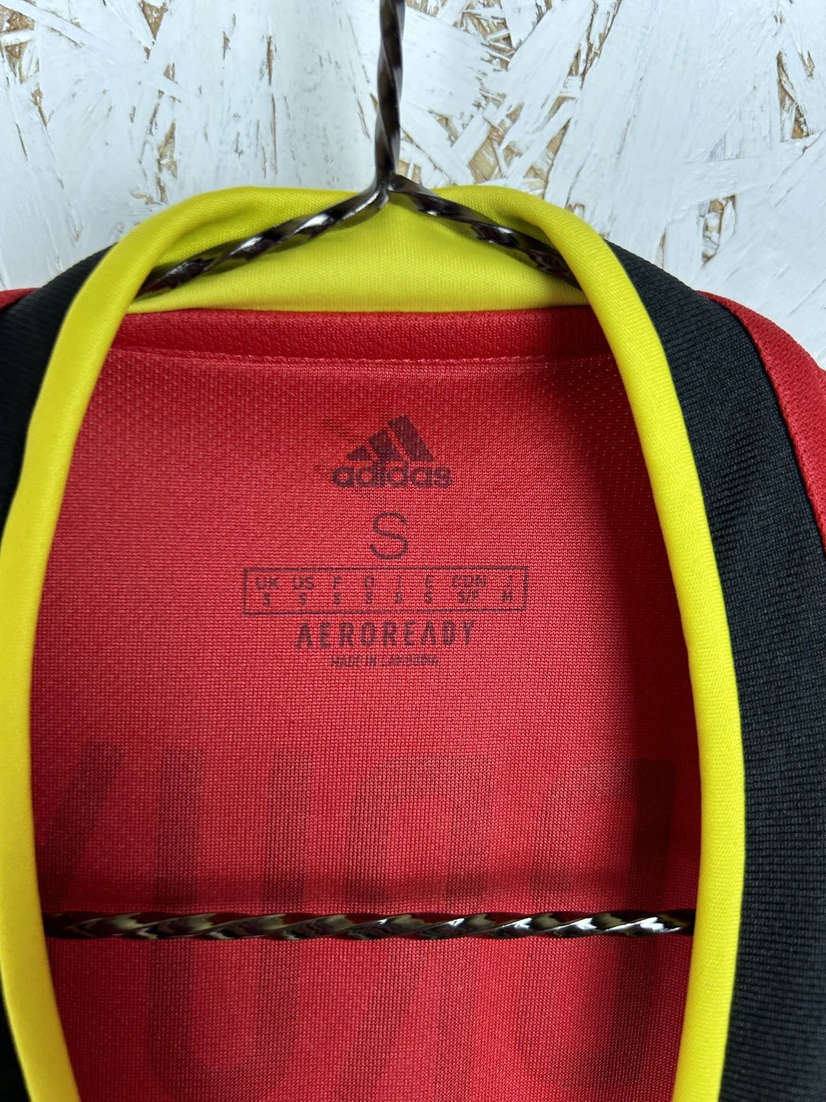 Adidas Adidas Belgium #7 De Bruyne Soccer Jersey In Red/Black Size US S / EU 44-46 / 1 - 4 Thumbnail
