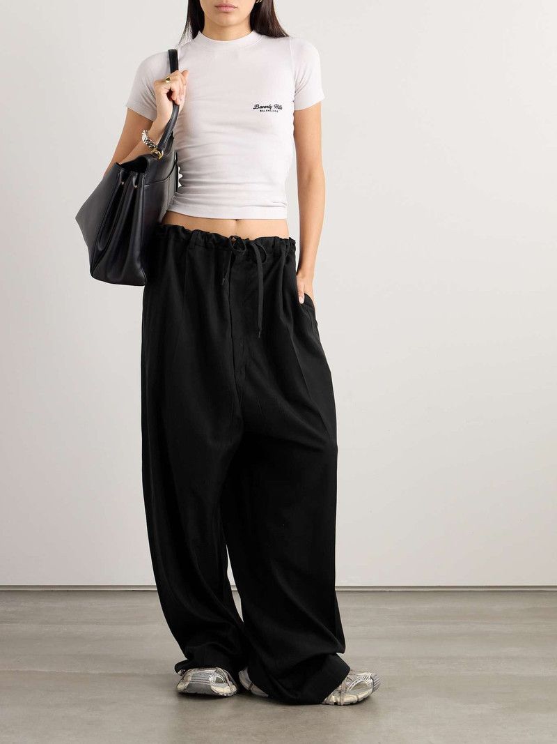 Balenciaga oc11z0426 555 / Large Fit Pants in Black Size 28" / US 6 / IT 42 - 2 Thumbnail