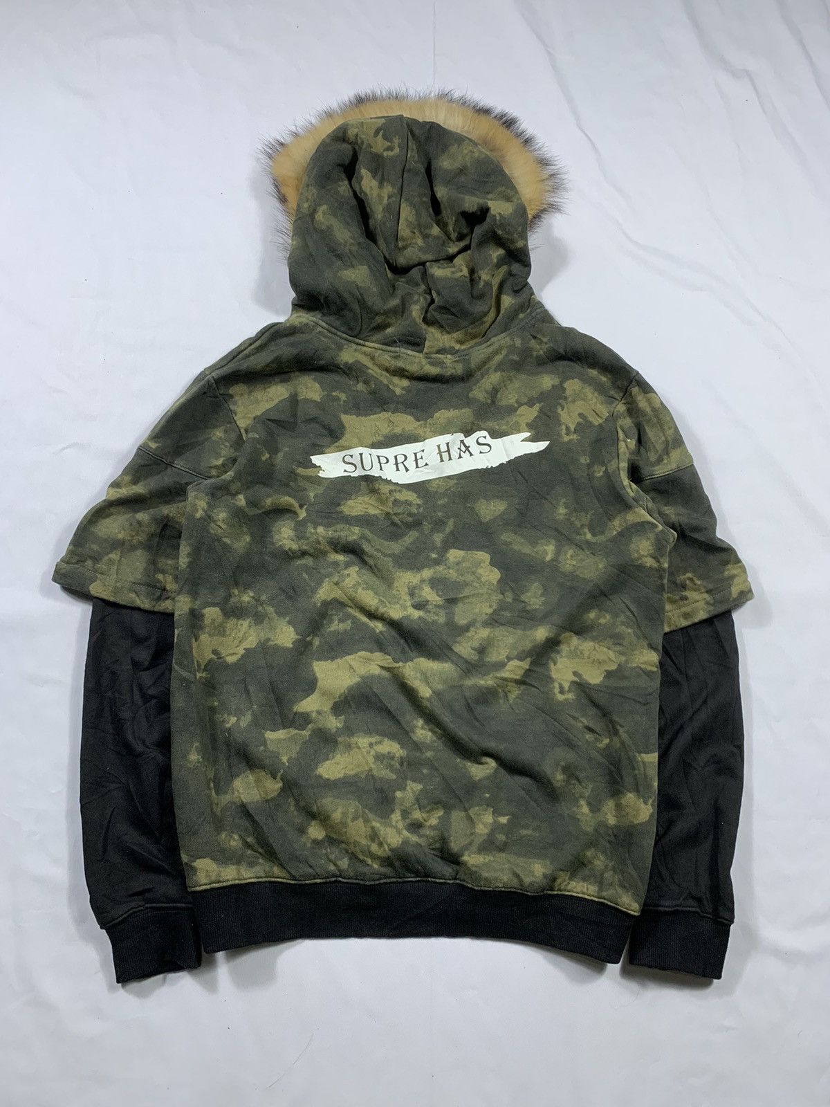 Le Grande Bleu (L.G.B.) Crazy Abstrak Double Layer Fur Hoodie lgb ifsixwasnine Style Size US XL / EU 56 / 4 - 2 Thumbnail