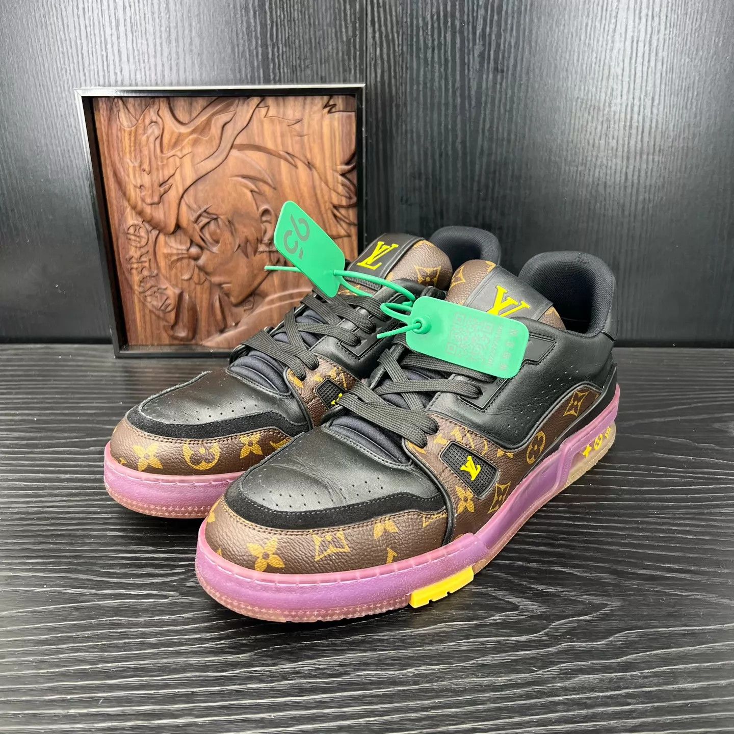 Louis Vuitton LV Trainer Lakers Purple Gold US9 EU43 New Box Size US 10 / EU 43 - 1 Thumbnail