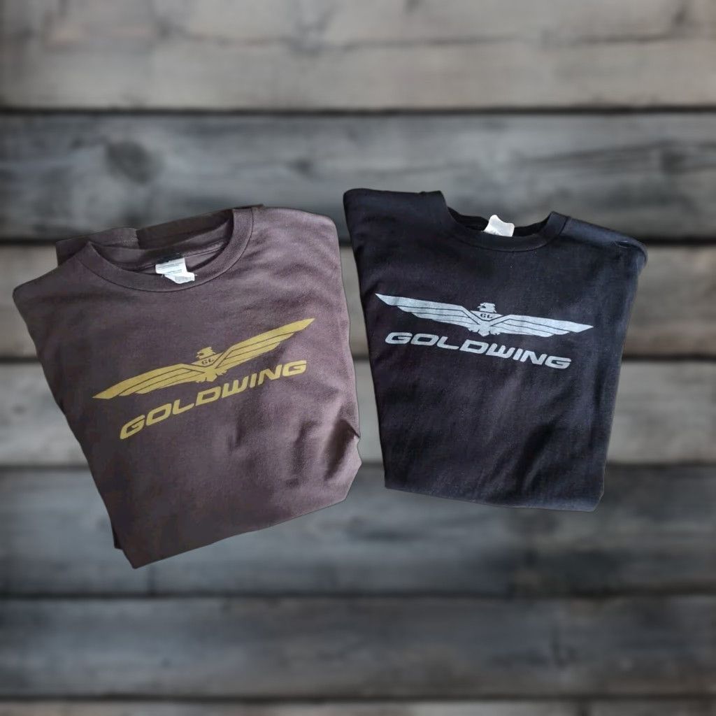 Honda VTG Honda Shirt Lot Of 2 Mens L Short Sleeve Black & Brown Logo Graphic Crew Neck T-Shirt 100% Cotton Size US L / EU 52-54 / 3 - 1 Thumbnail