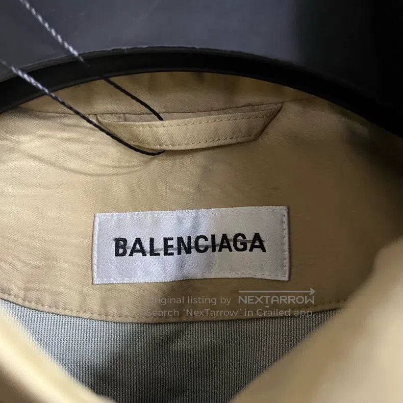 Balenciaga Balenciaga Beige hooded logo letter print long sleeve Size XXS / US 00 / IT 34 - 2 Thumbnail