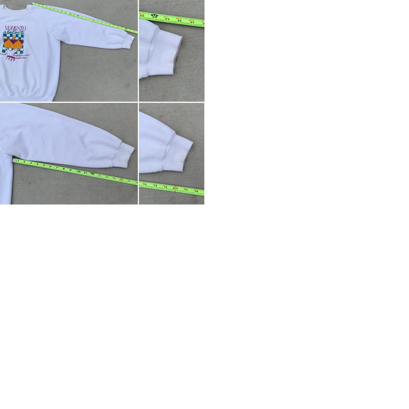Hanes VINTAGE Modesto a la Carte A Food and Entertainment Celebration 1988 Sweatshirt Size US L / EU 52-54 / 3 - 9 Thumbnail