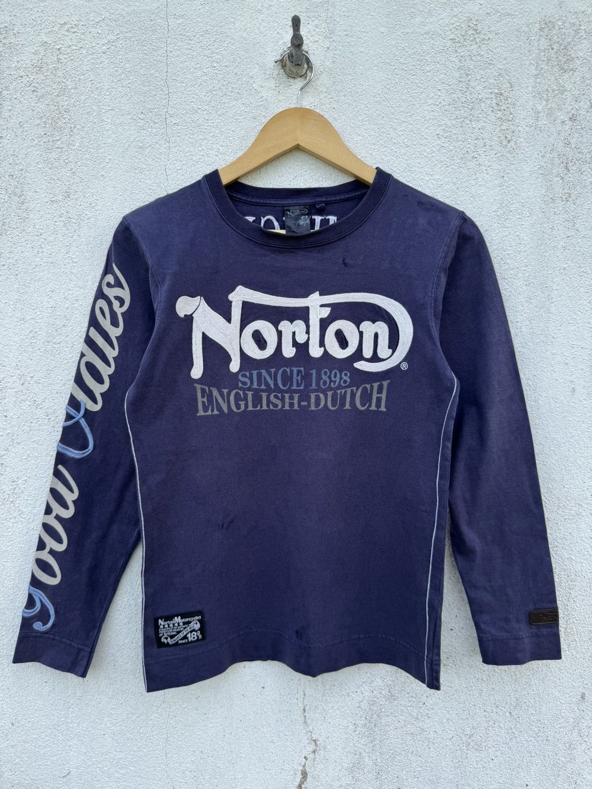 Norton Thrashed Distressed Norton Grunge Tees Size US XS / EU 42 / 0 - 2 Thumbnail