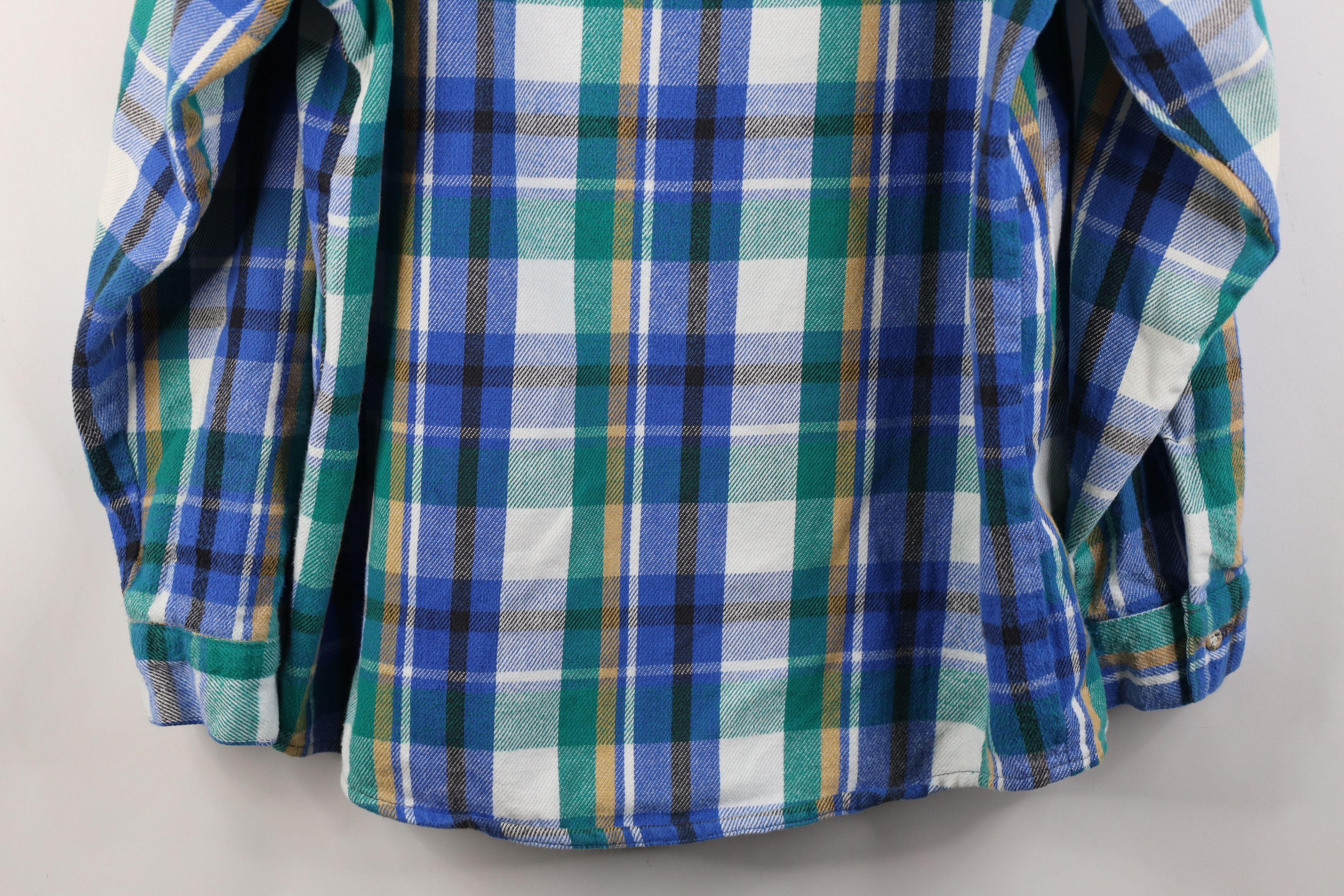 FiveBrother Vintage 90s Five Brother Heavy Flannel Button Shirt USA Size US L / EU 52-54 / 3 - 12 Thumbnail
