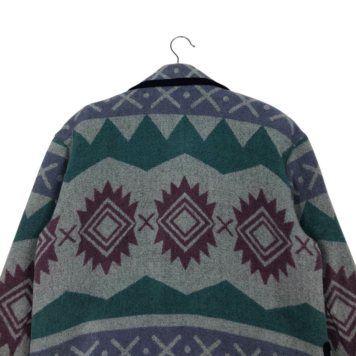 Japanese Brand × Vintage 📌Vintage Wool Button Jacket Navajo Design Command Cynsia Size US M / EU 48-50 / 2 - 10 Thumbnail