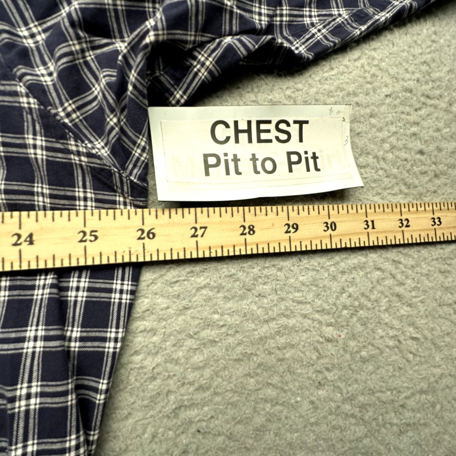 Ralph Lauren Ralph Lauren Moore Plaid Button Down Shirt Men XL Navy White Size US XL / EU 56 / 4 - 6 Thumbnail