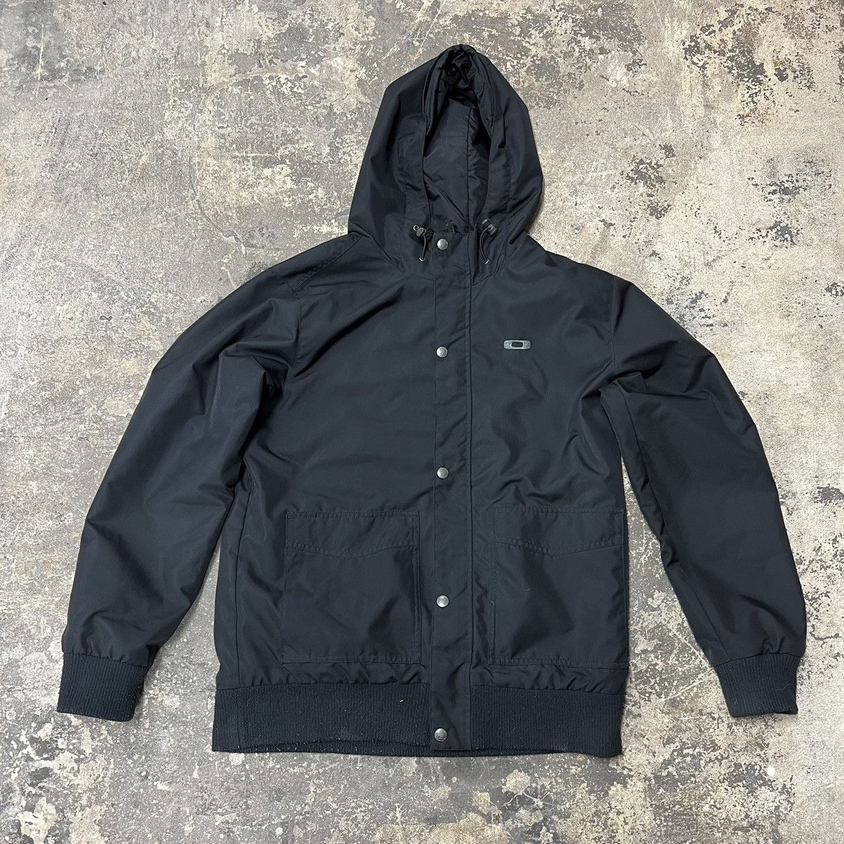 image of Y2K Oakley Tech Jacket in Black, Men's (Size Medium)
