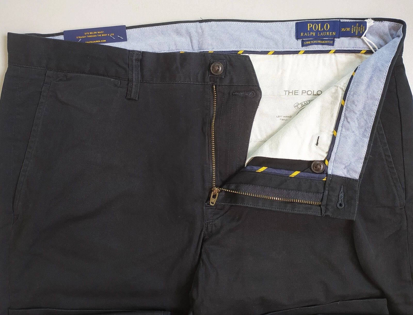 Polo Ralph Lauren Polo Ralph Lauren Stretch Straight Fit Chino Pant T 0055 Size US 35 - 4 Thumbnail
