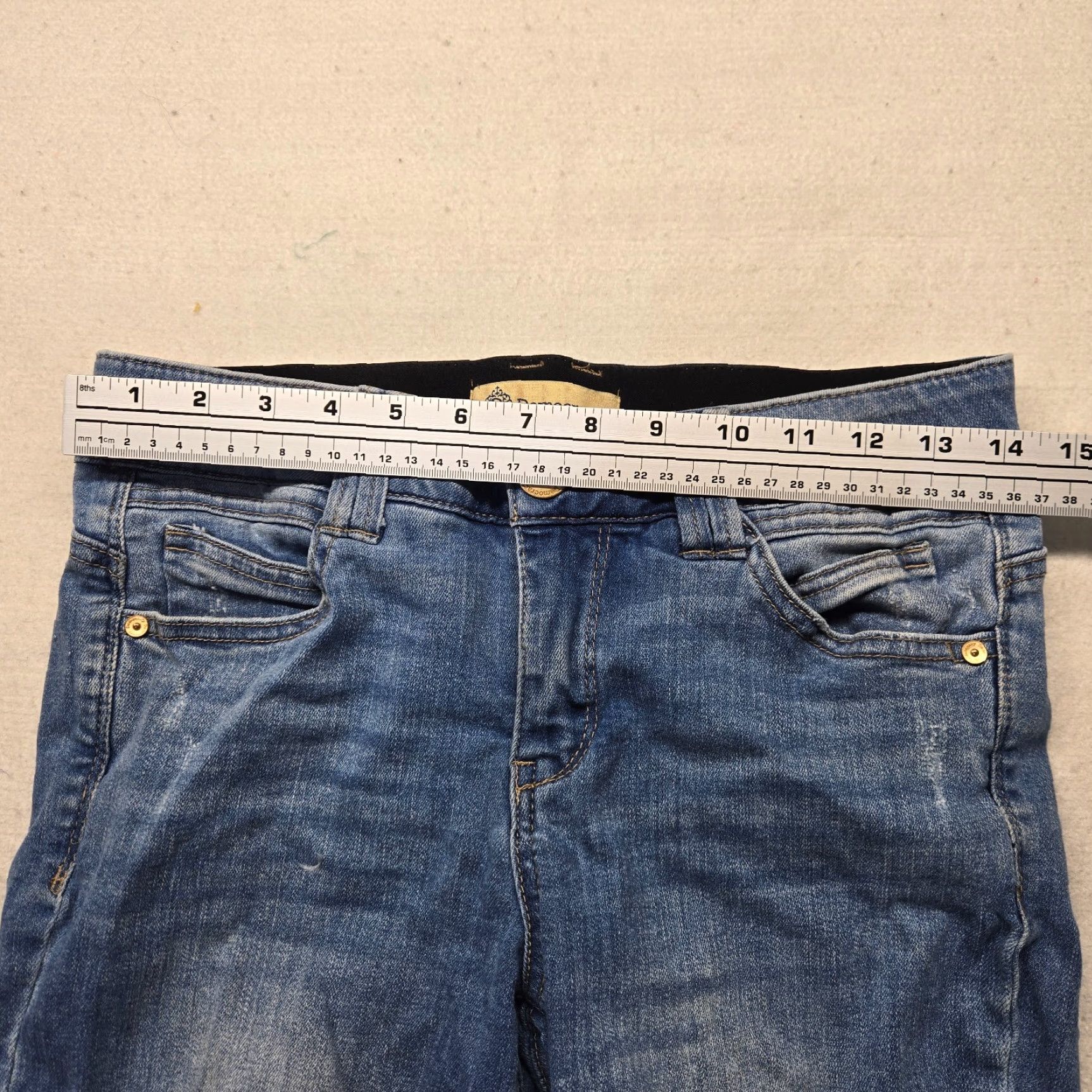 Vintage Democracy Jeans Blue Skinny Denim Stretch Pants Adult Women's 6 Jeans Women Skinny Blue 6 Democracy Jeans Skinny Womens 6 Size 28" / US 6 / IT 42 - 4 Thumbnail