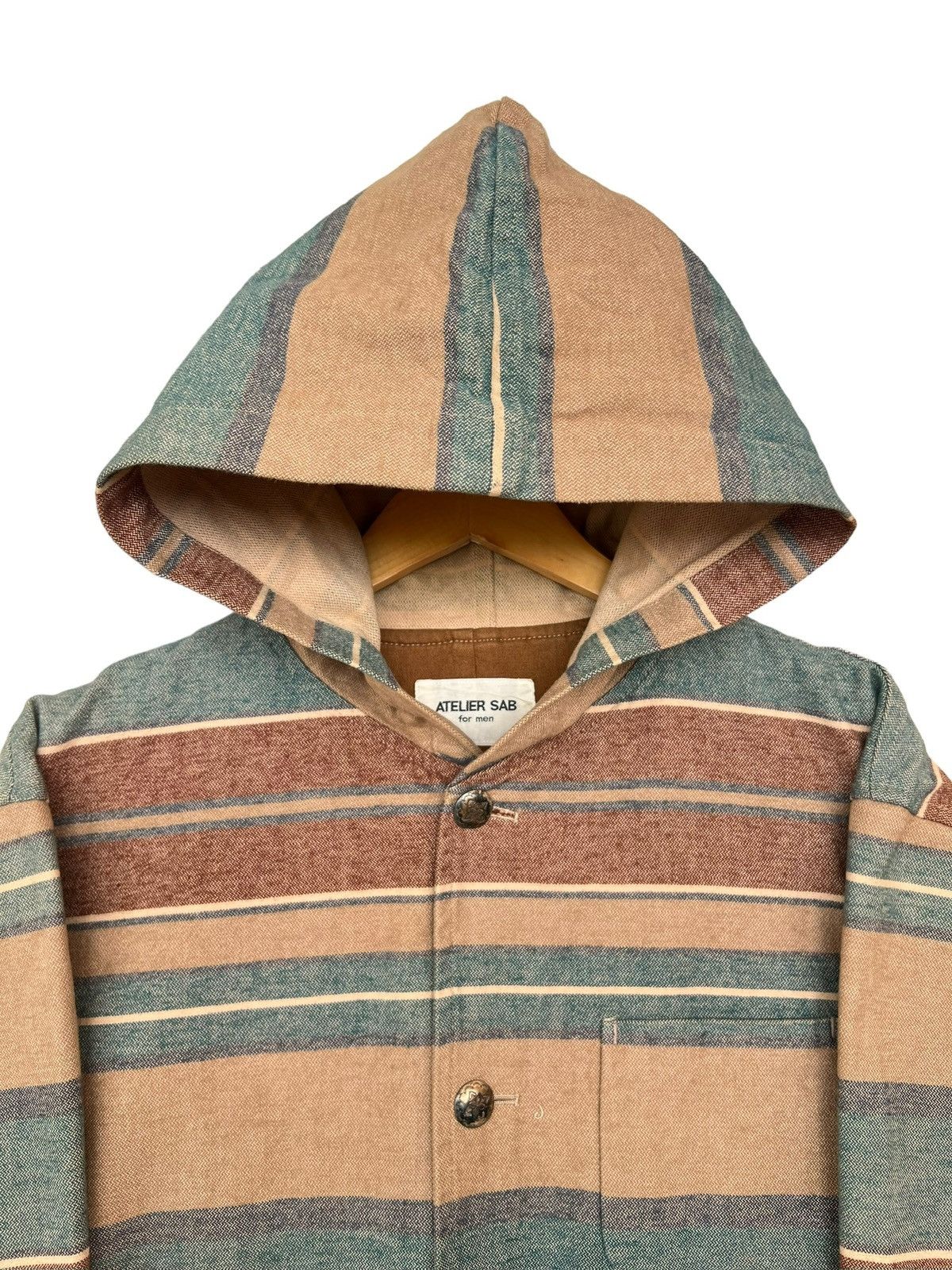 Vintage Vintage Atelier Sab For Men Japan Brown Button Up Jacket Size US L / EU 52-54 / 3 - 3 Thumbnail