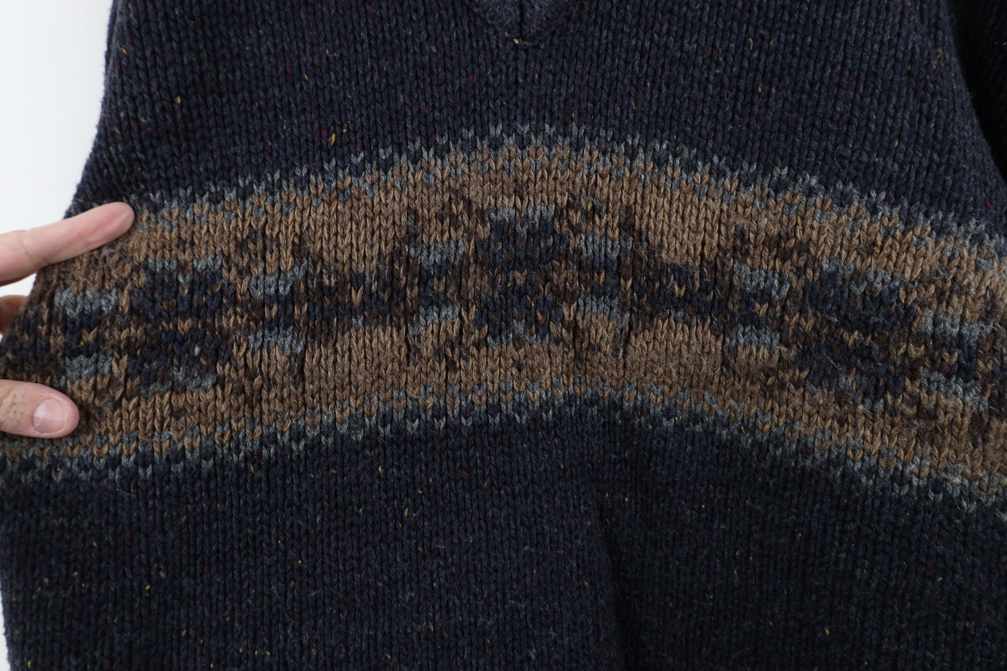 Vintage Vintage 90s Streetwear Wool Blend Knit Fair Isle Sweater Size US XL / EU 56 / 4 - 4 Thumbnail