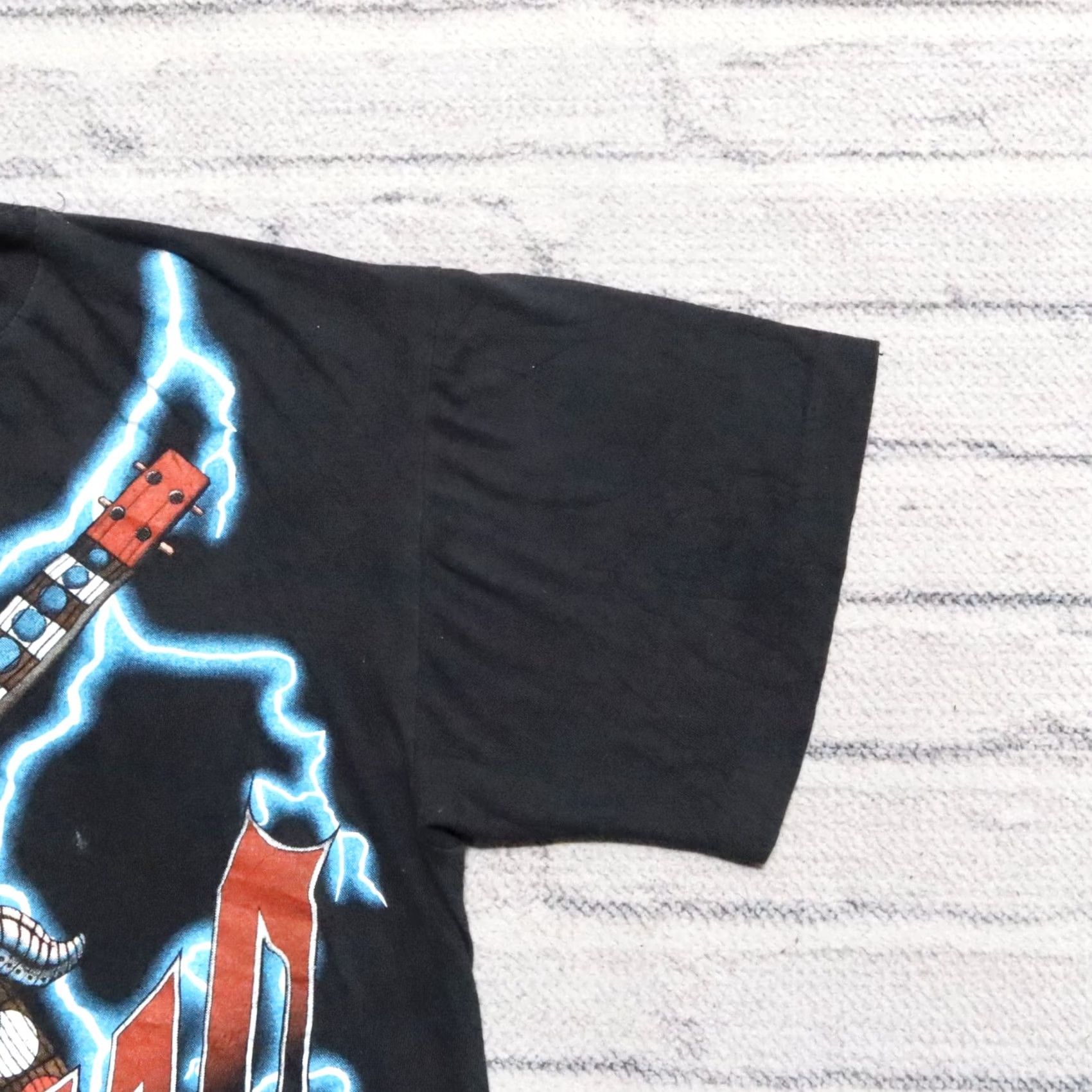 Vintage Vintage American Thunder Metal Head Motorcycle Shirt Tee L Mens Black 90s/Old School Graphic Tee Size US L / EU 52-54 / 3 - 5 Thumbnail