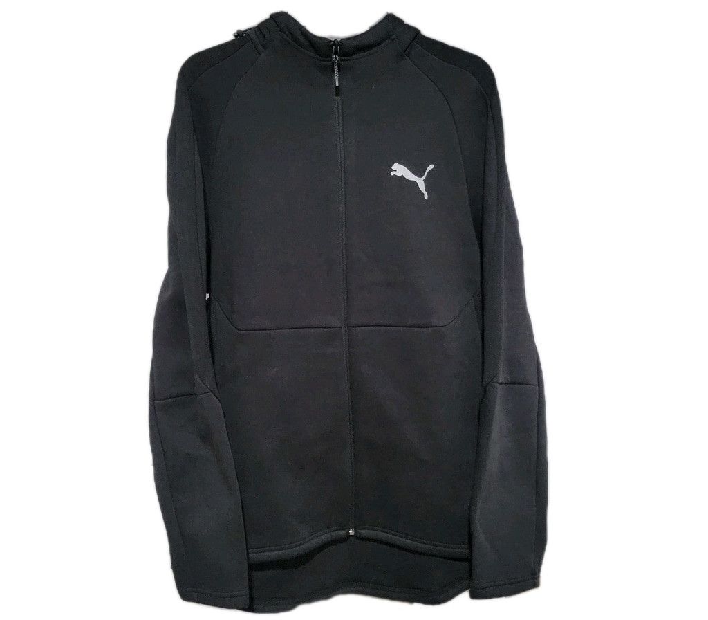 Puma PUMA Evostripe Black Full-Zip Long-Sleeves Hoodie Zip Pocket Size US L / EU 52-54 / 3 - 2 Thumbnail