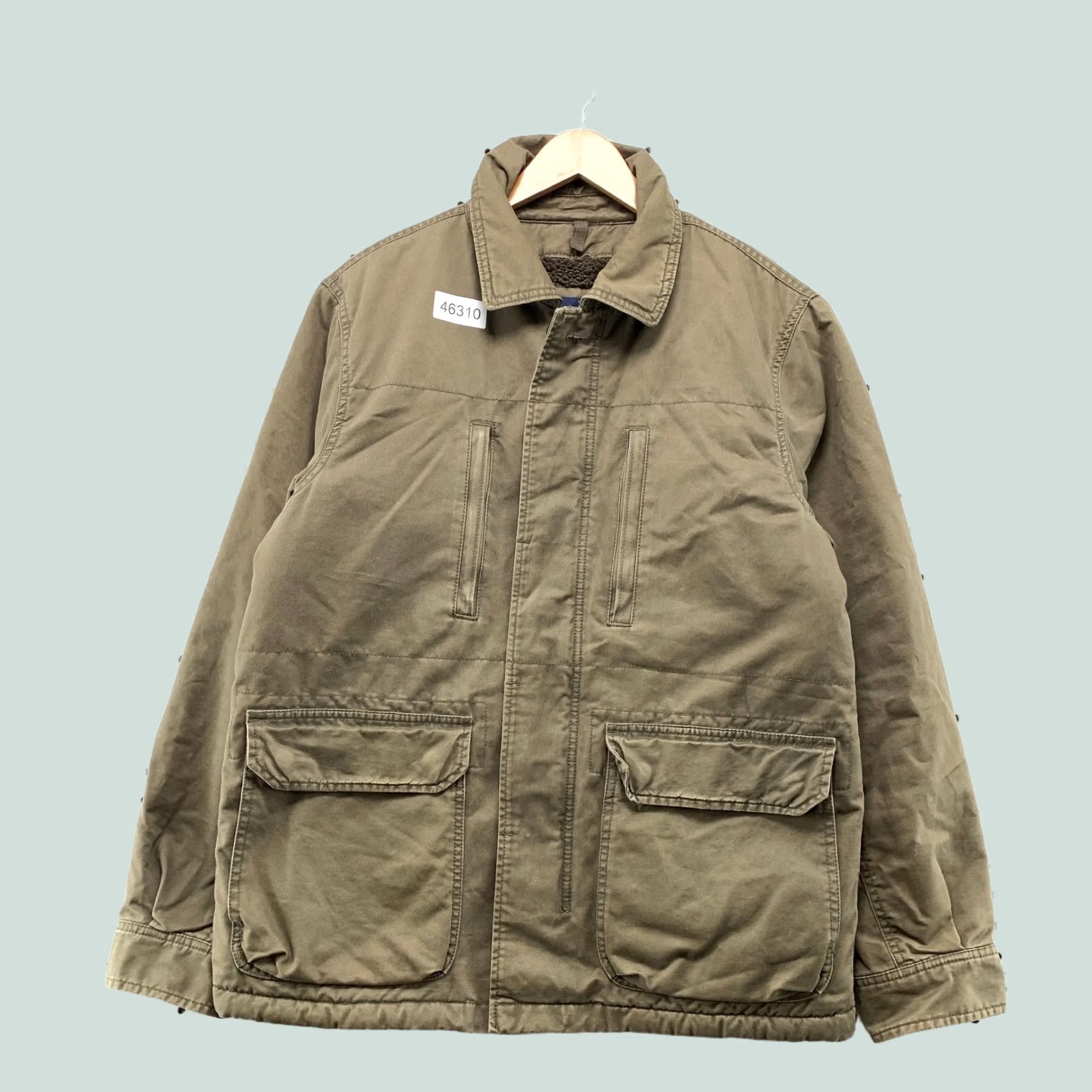 Gap Gap Military Jacket Heavyweight Sherpa Lined FIeld Coat Brown Mens Medium Size US M / EU 48-50 / 2 - 1 Thumbnail