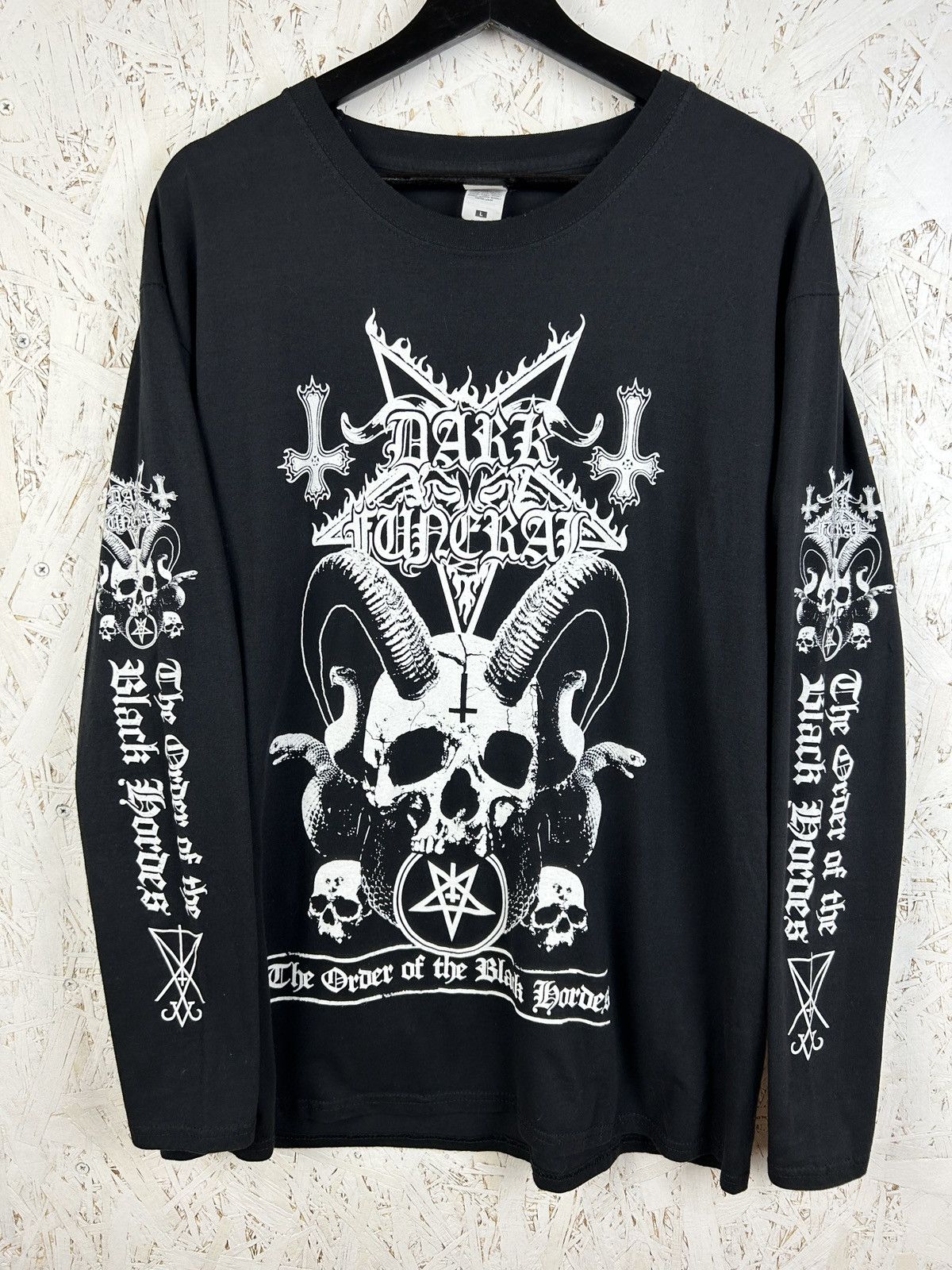 Band Tees Dark Funeral Order Of The Black Horde Razamataz Long Sleeve Size US L / EU 52-54 / 3 - 1 Thumbnail
