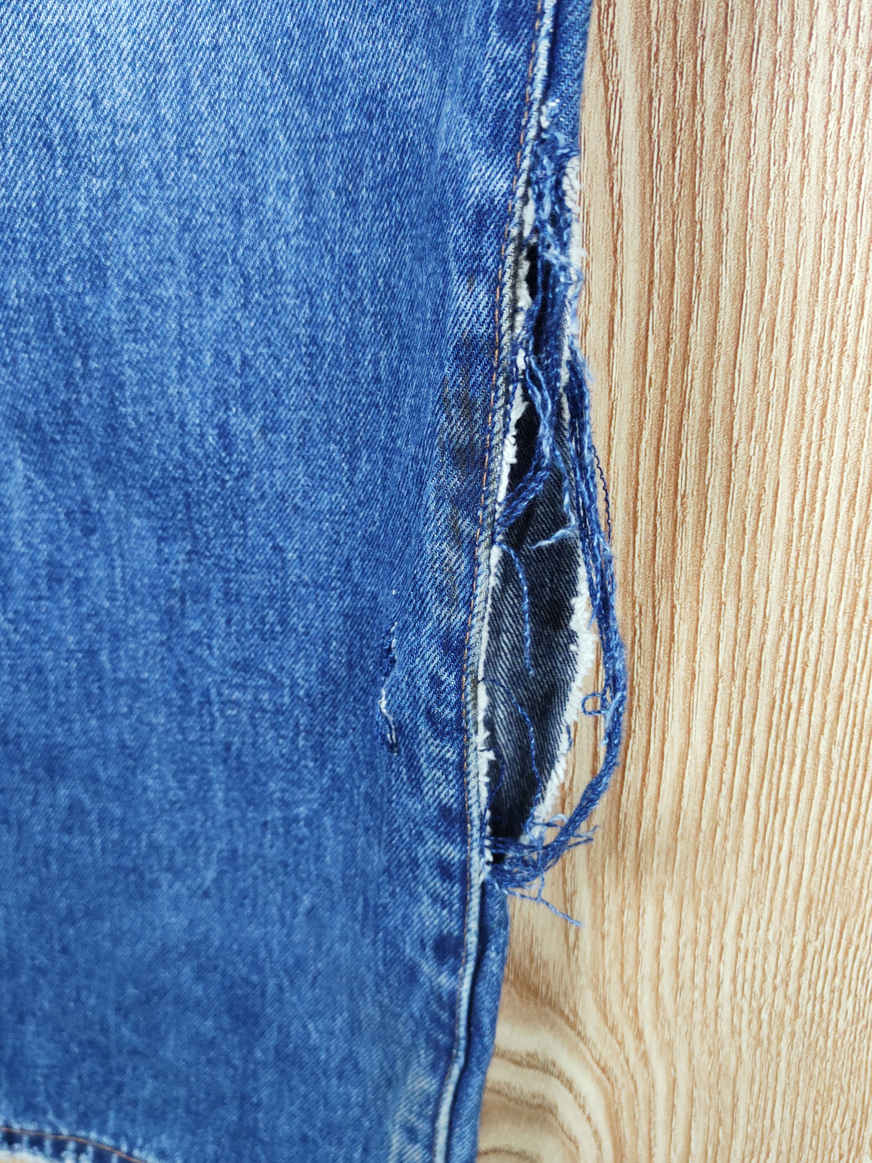 Gap 90' loose Gap Blue Distressed Ripped Jeans #S2717 Size US 34 / EU 50 - 4 Thumbnail