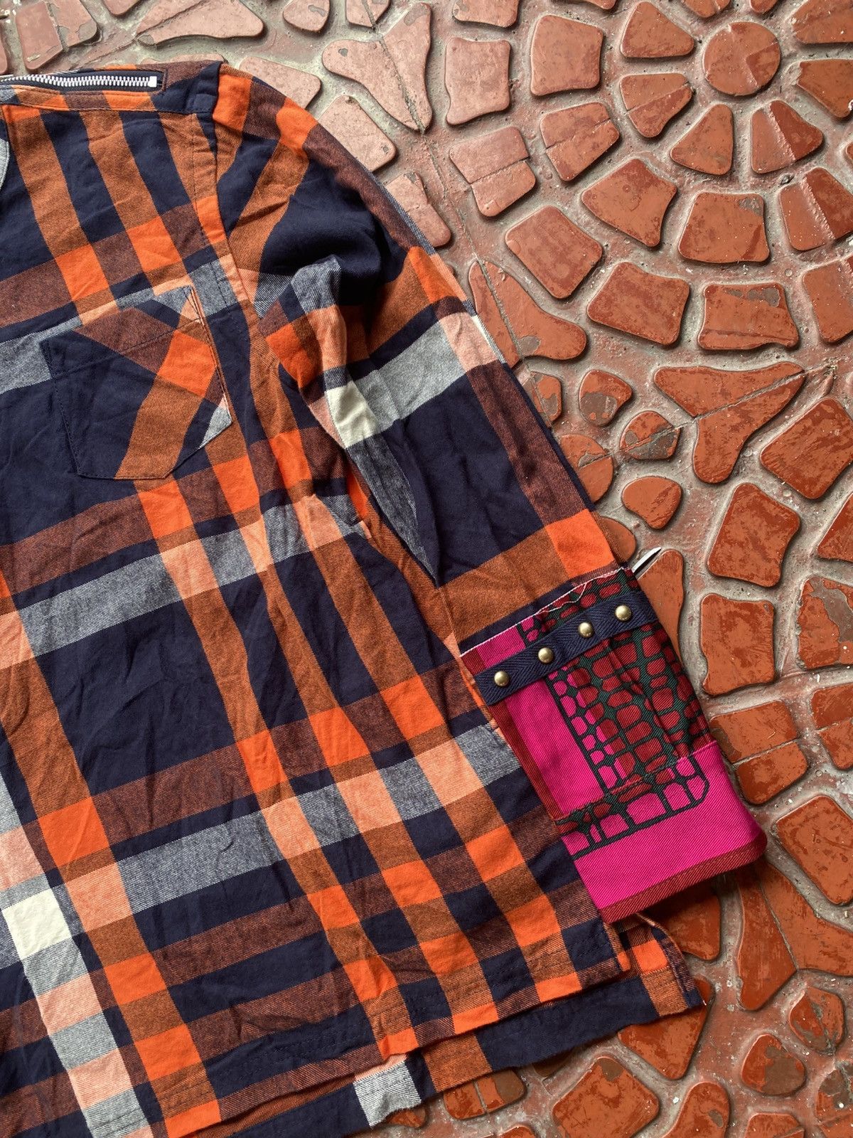 Sacai SACAI JAPAN 2025 PLAID LONG SLEEVE Size S / US 4 / IT 40 - 4 Thumbnail